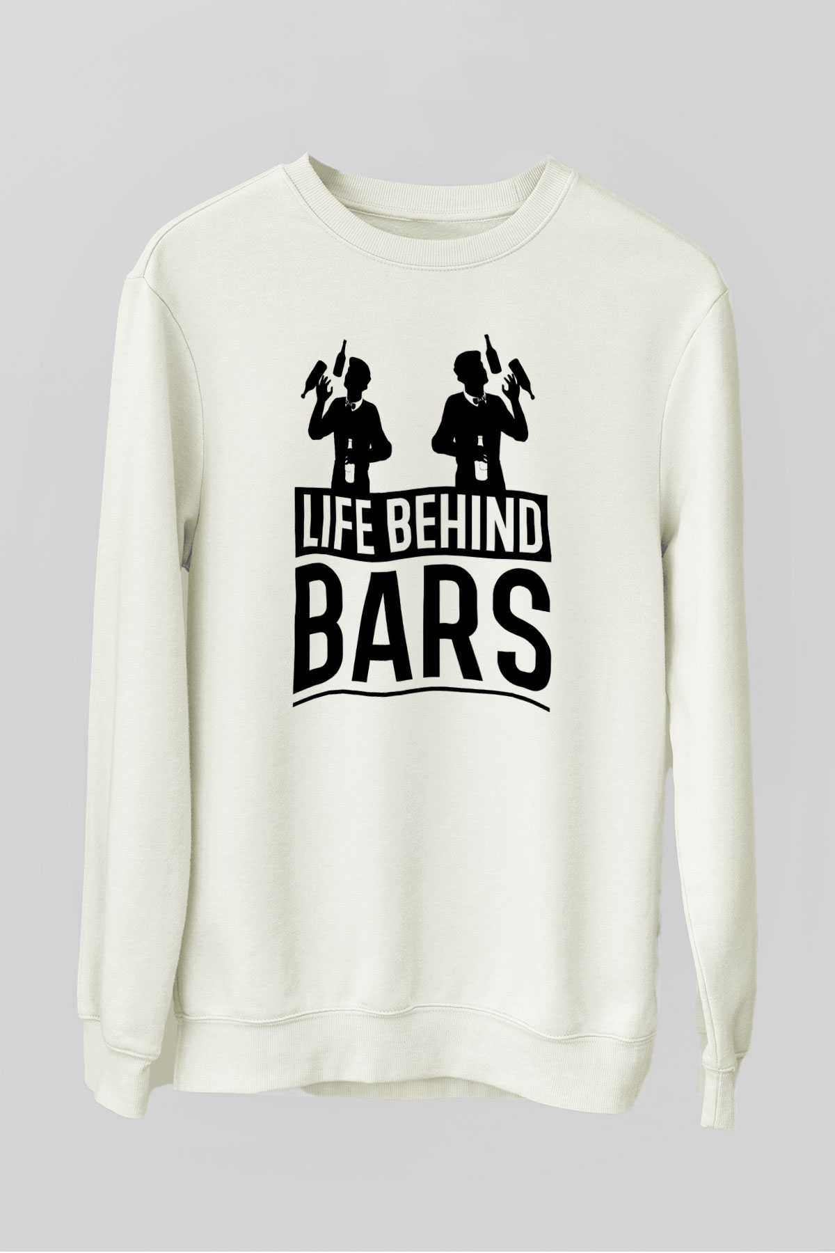 Barmen Beyaz Unisex Sweatshirt