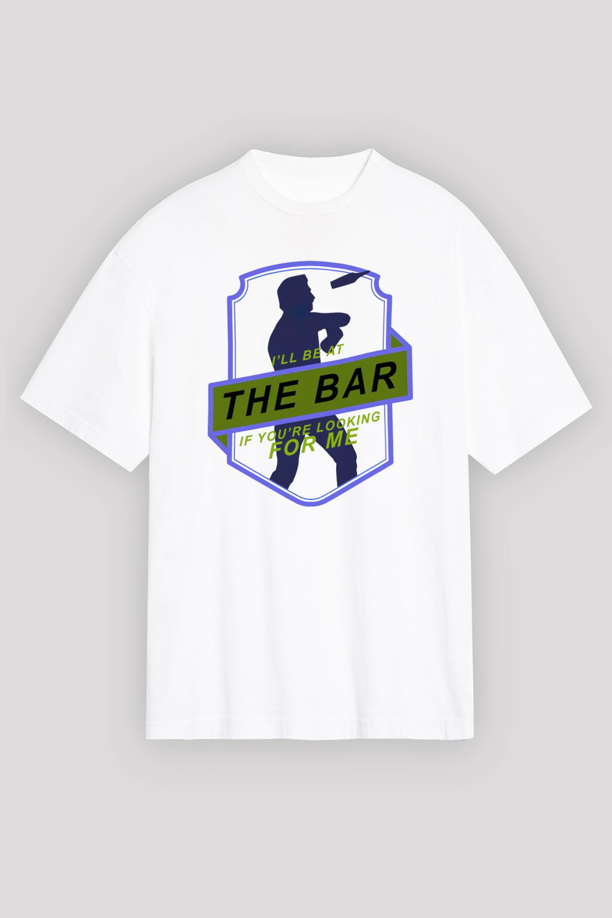 Barmen Beyaz Unisex Tişört T-Shirt - TişörtFabrikası