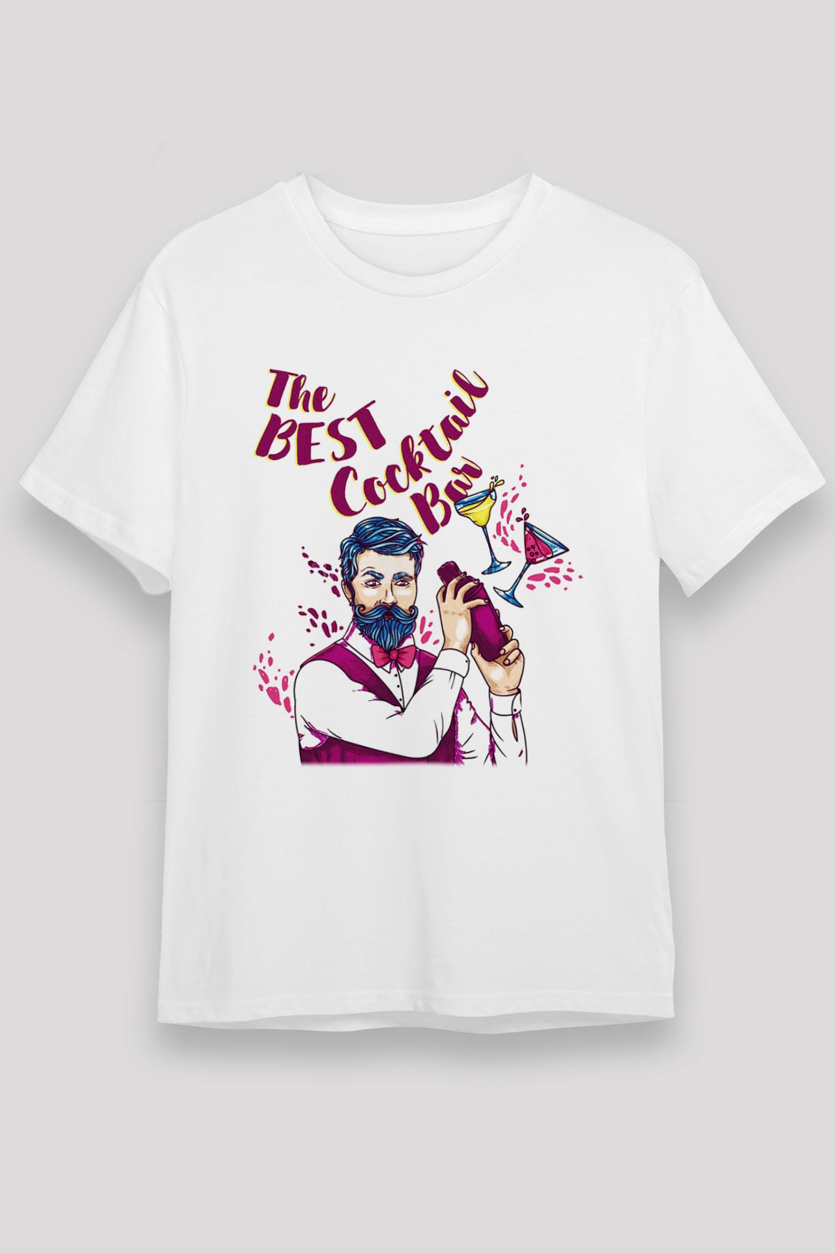 Barmen Beyaz Unisex Tişört T-Shirt - TişörtFabrikası