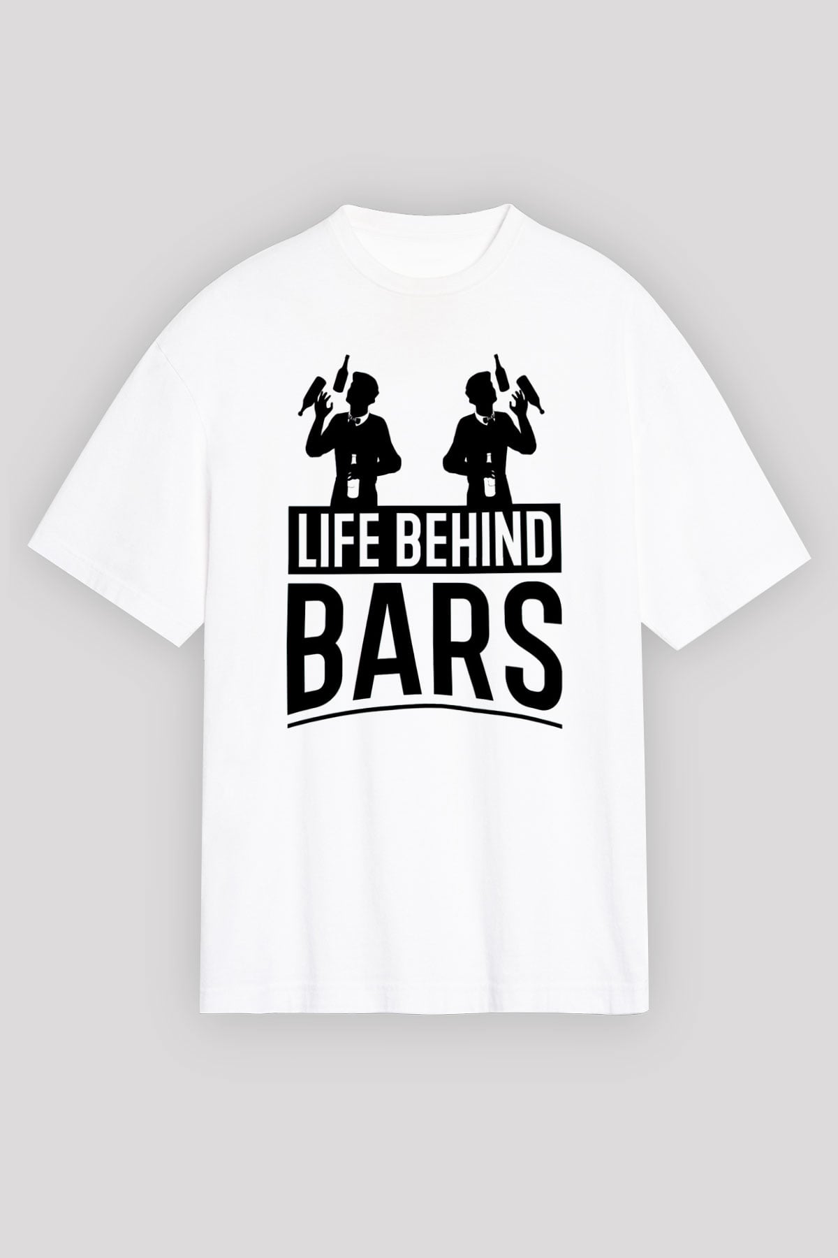 Barmen Beyaz Unisex Tişört T-Shirt - TişörtFabrikası