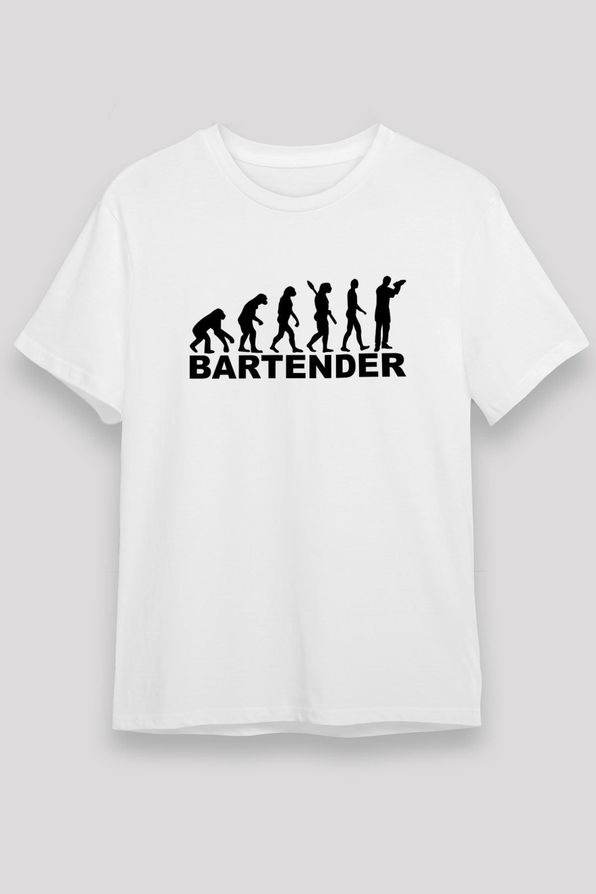Barmen Beyaz Unisex Tişört T-Shirt - TişörtFabrikası