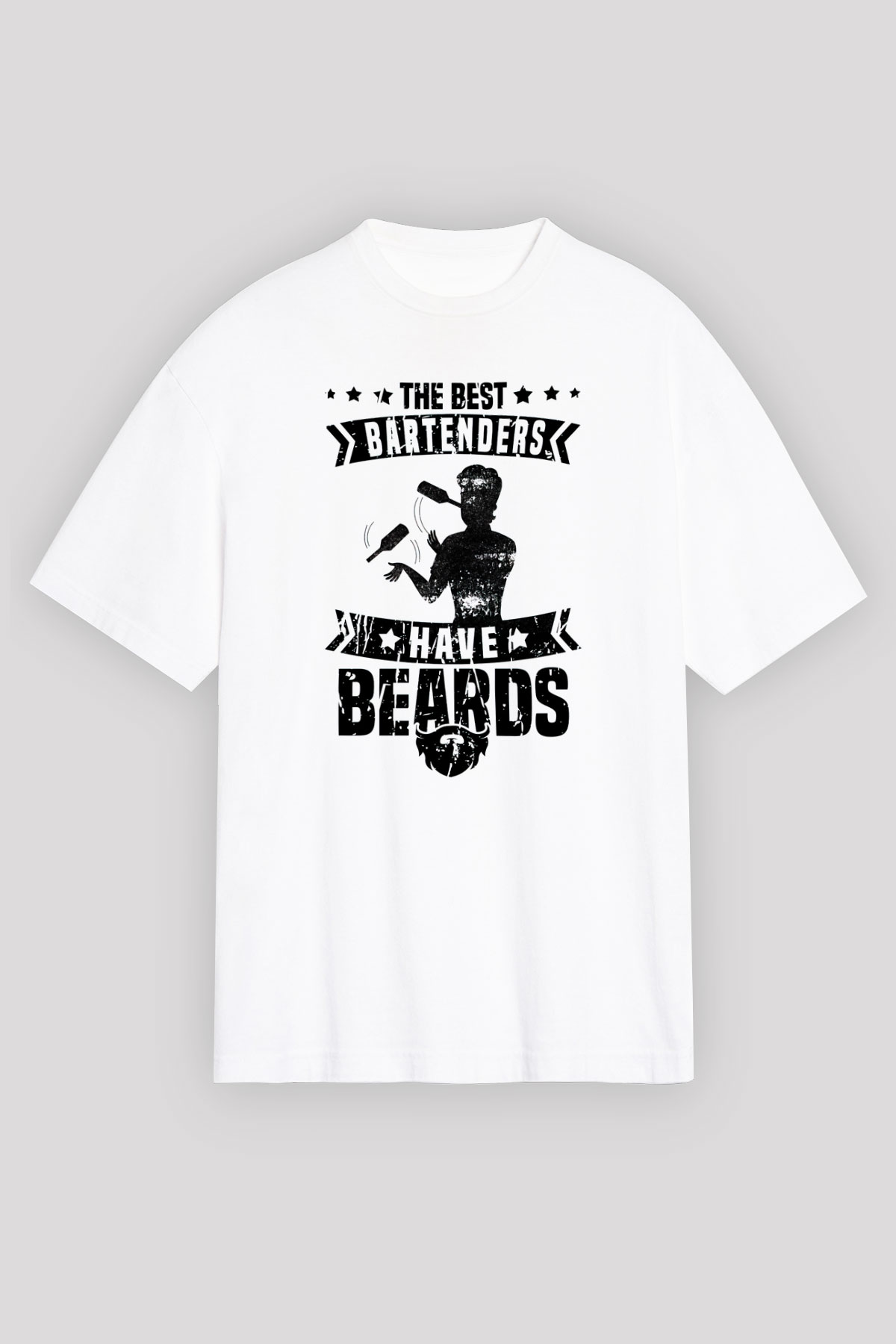 Barmen Beyaz Unisex Tişört T-Shirt - TişörtFabrikası