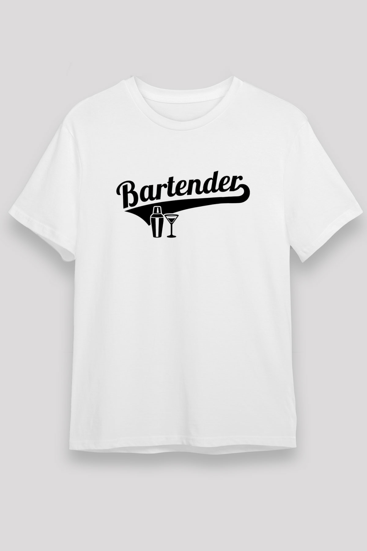 Barmen Beyaz Unisex Tişört T-Shirt - TişörtFabrikası