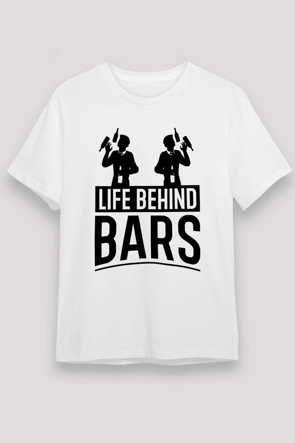 Barmen Beyaz Unisex Tişört T-Shirt - TişörtFabrikası