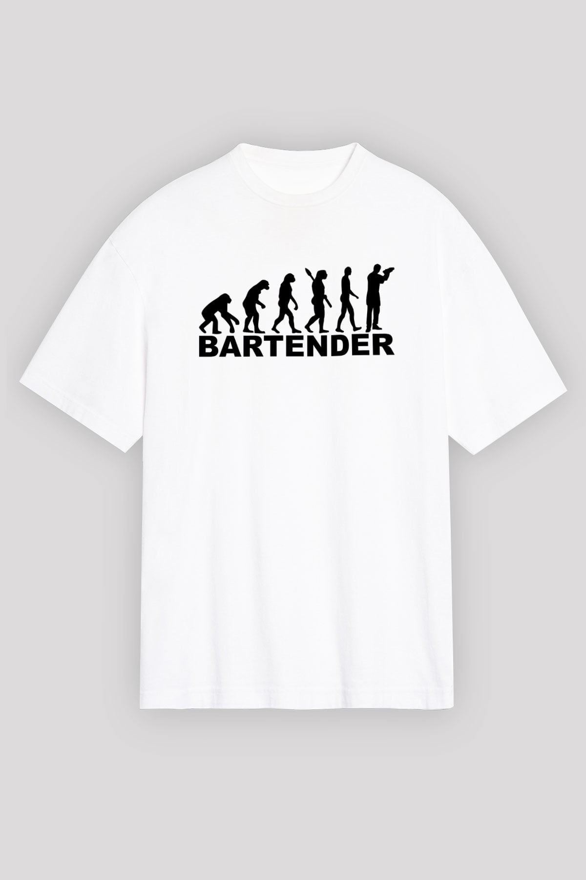 Barmen Beyaz Unisex Tişört T-Shirt - TişörtFabrikası