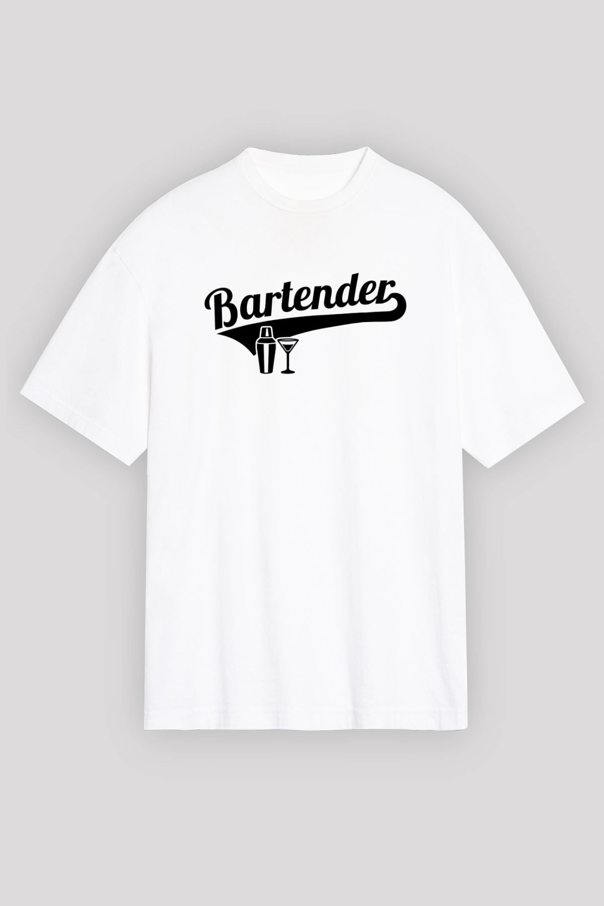 Barmen Beyaz Unisex Tişört T-Shirt - TişörtFabrikası