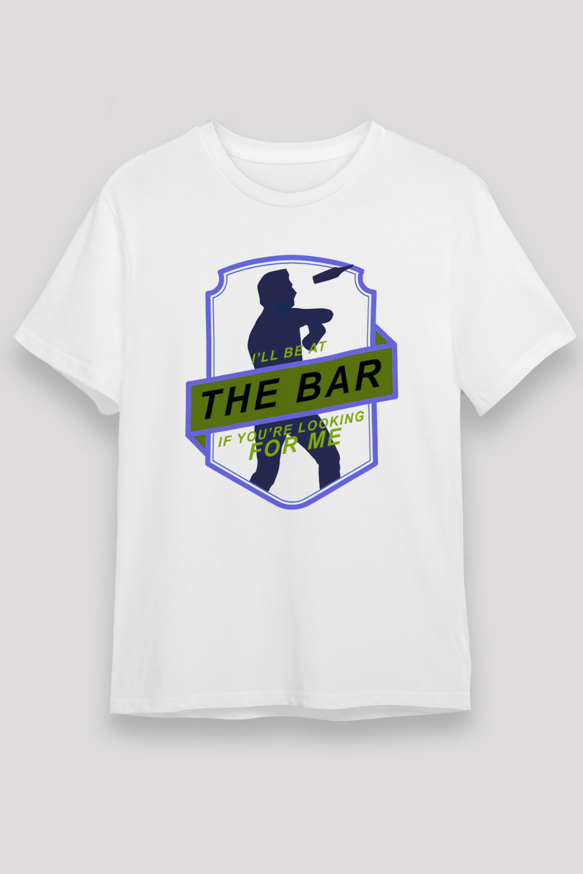 Barmen Beyaz Unisex Tişört T-Shirt - TişörtFabrikası