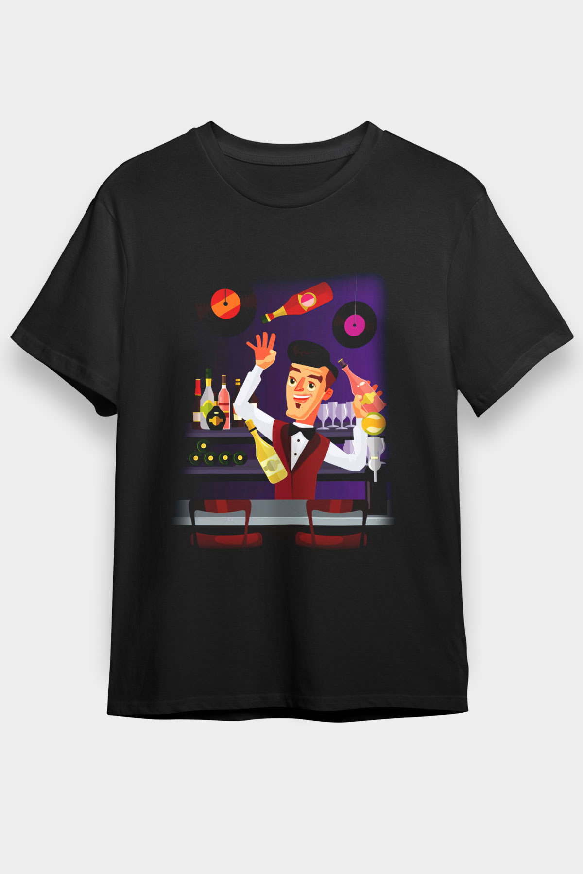 Barmen Siyah Unisex Tişört T-Shirt - TişörtFabrikası