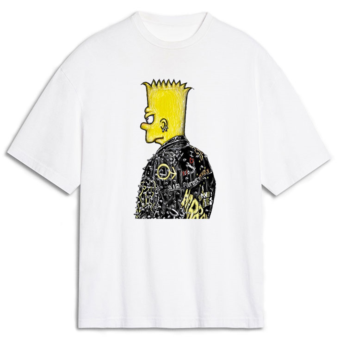 Bart Simpson Oversize Tişört Oversize T-Shirt OSS2495