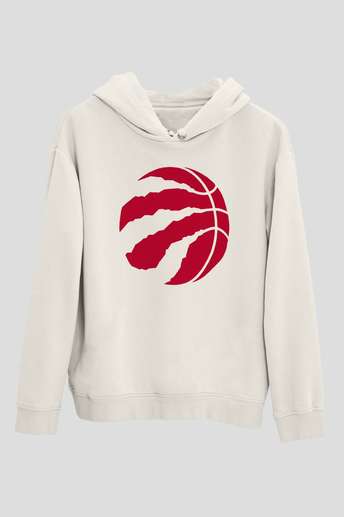 Basketbol Beyaz Unisex Kapüşonlu Sweatshirt