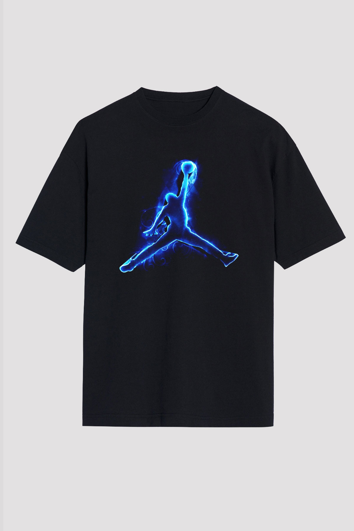 Basketbol Siyah Unisex Oversize Tişört T-Shirt