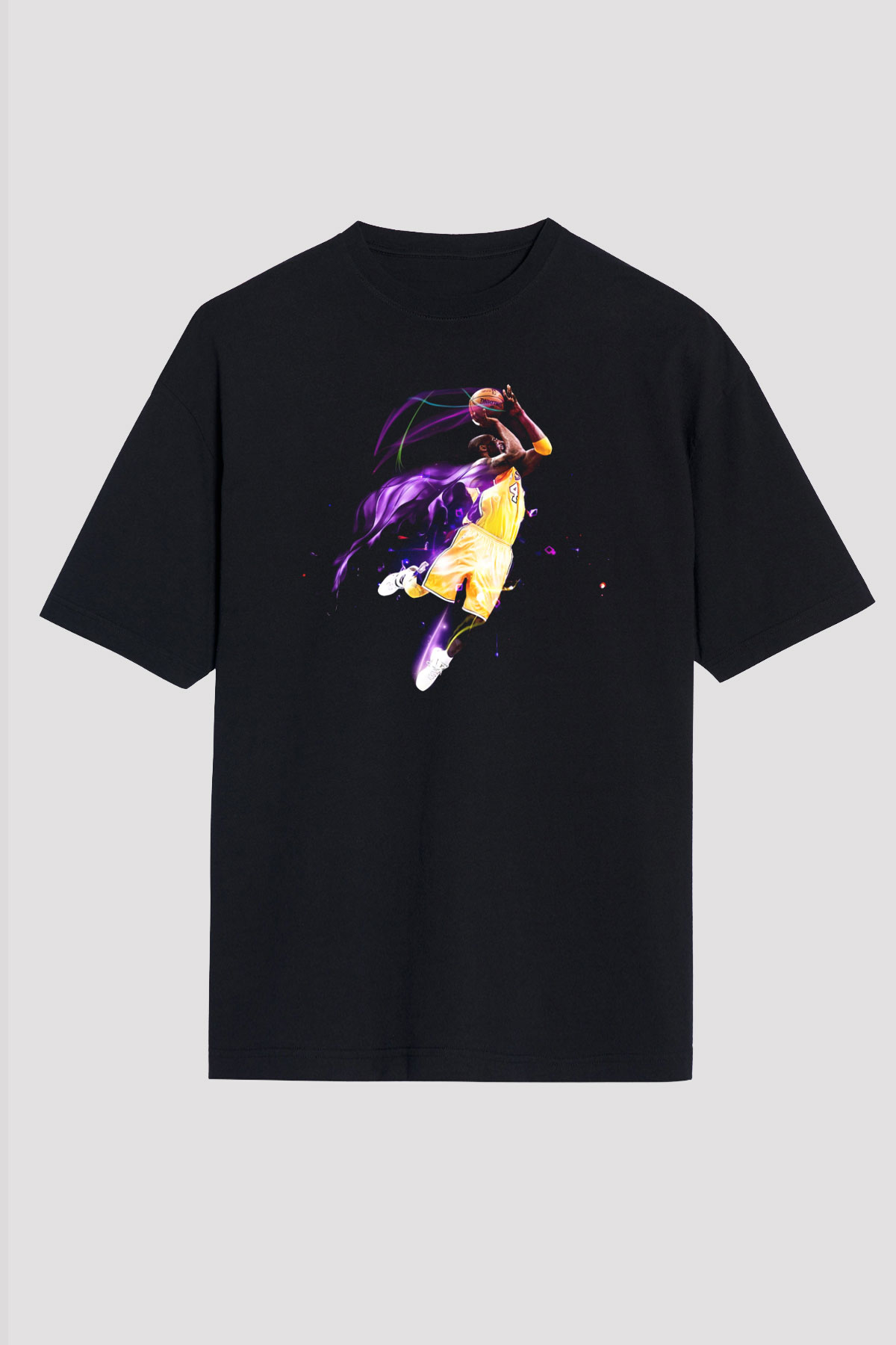 Basketbol Siyah Unisex Oversize Tişört T-Shirt