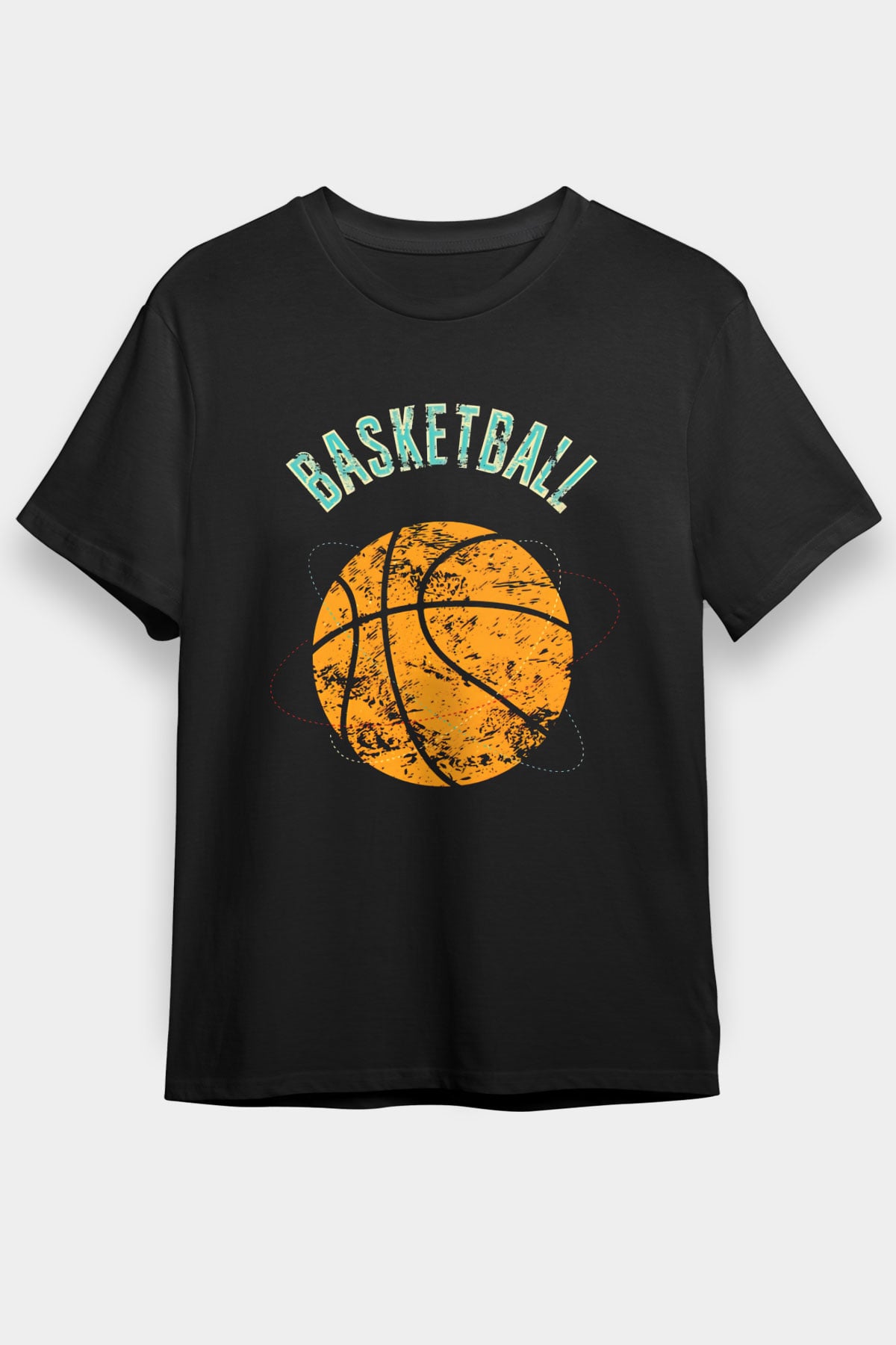 Basketbol Siyah Unisex Tişört T-Shirt - TişörtFabrikası