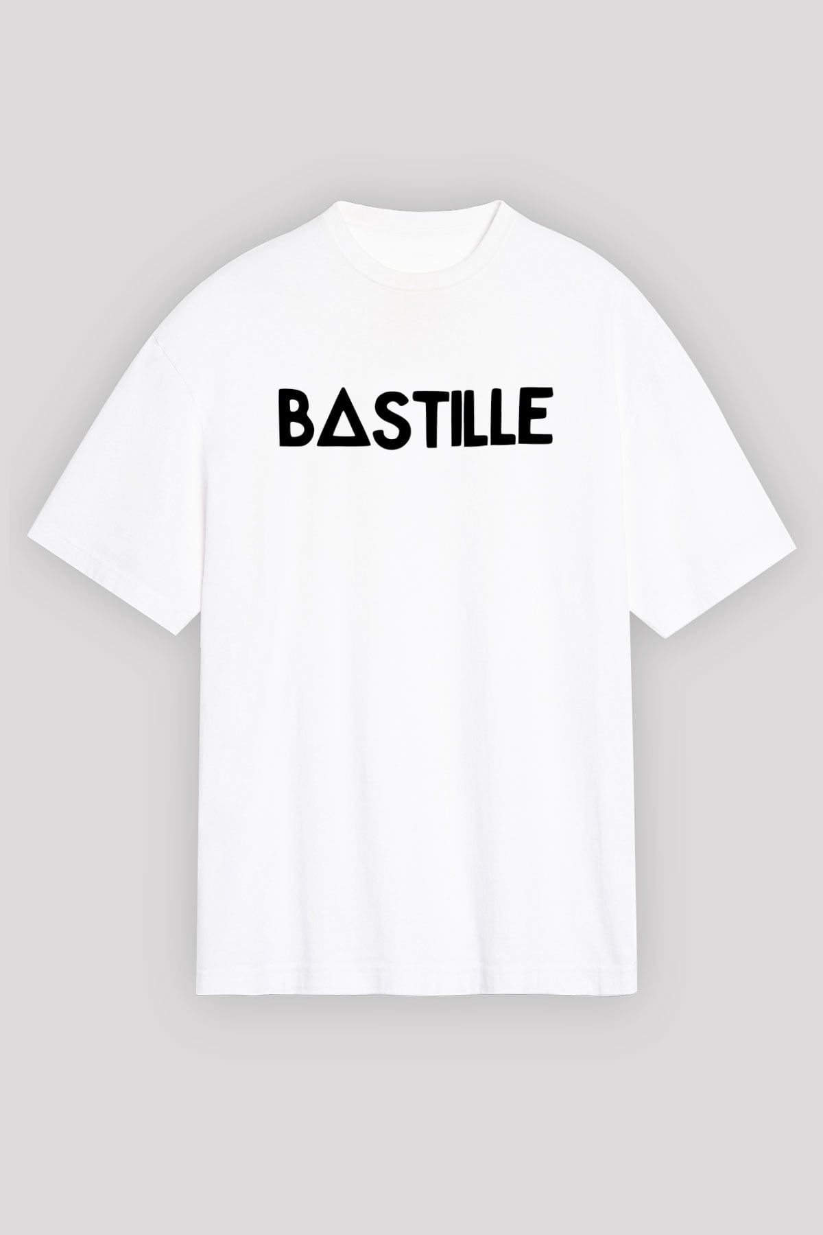 Bastille Beyaz Unisex Oversize Tişört T-Shirt