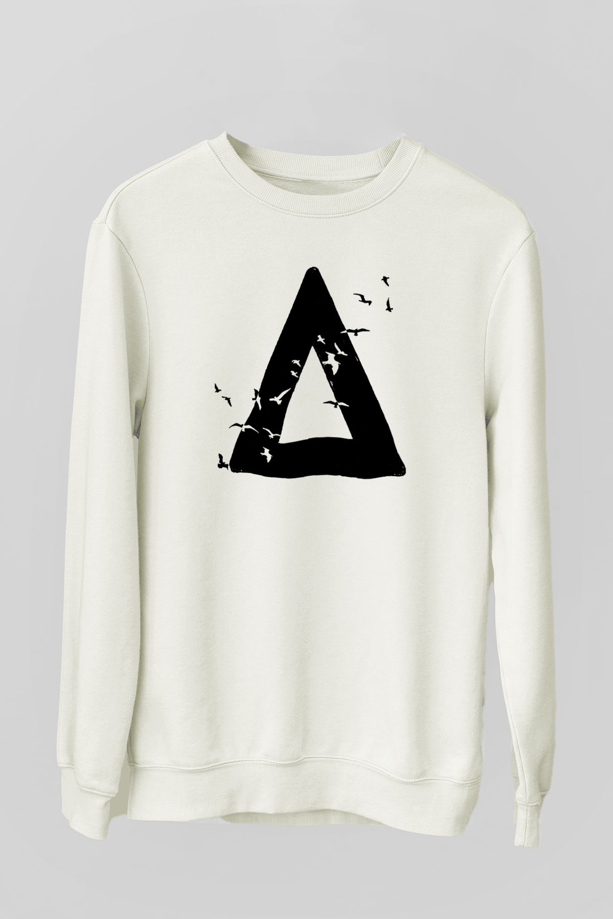 Bastille Beyaz Unisex Sweatshirt