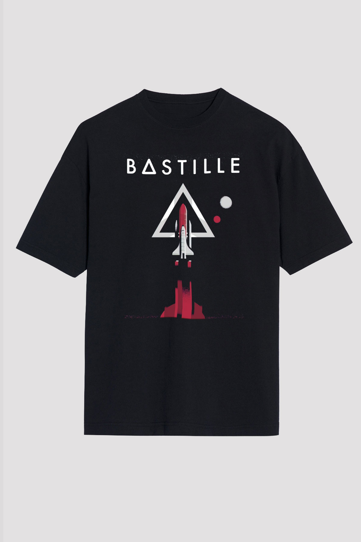 Bastille Siyah Unisex Oversize Tişört T-Shirt