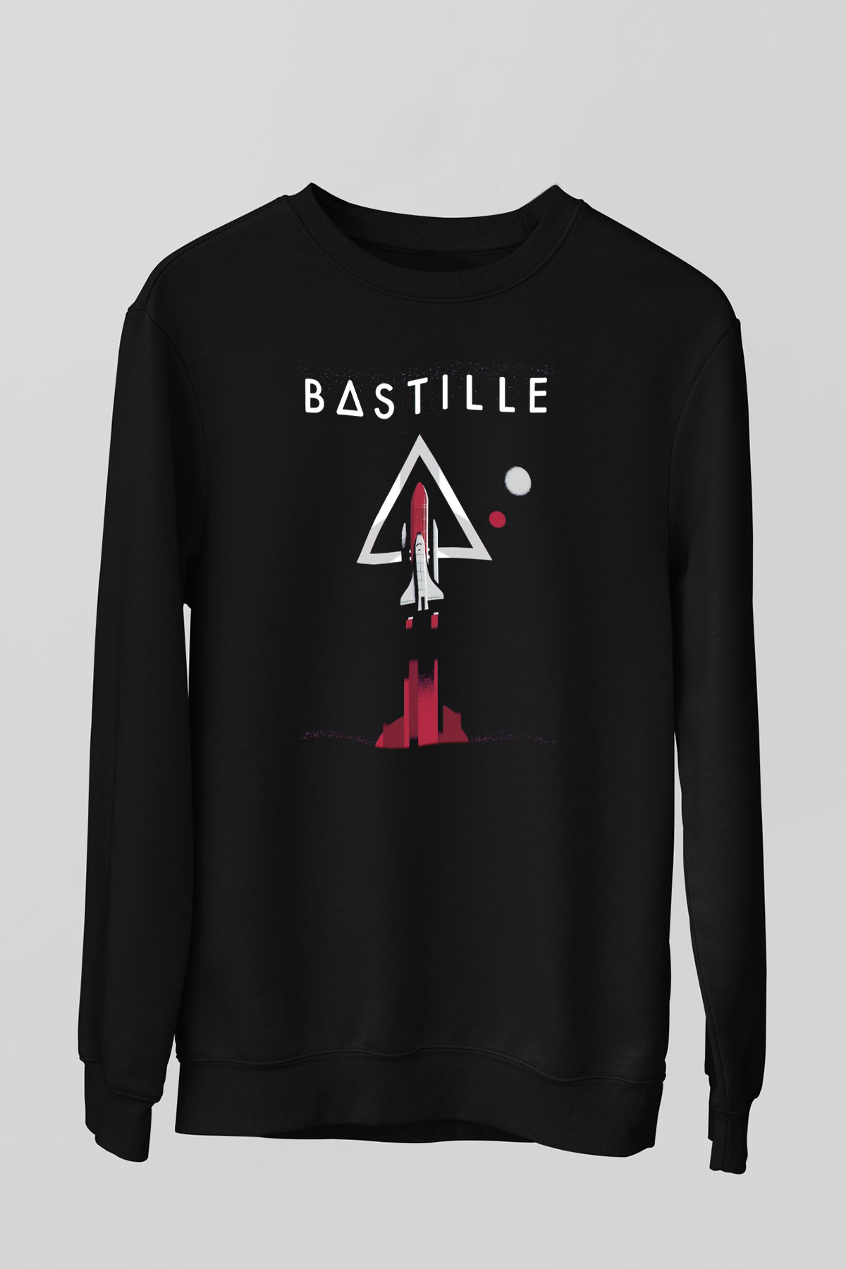 Bastille Siyah Unisex Sweatshirt