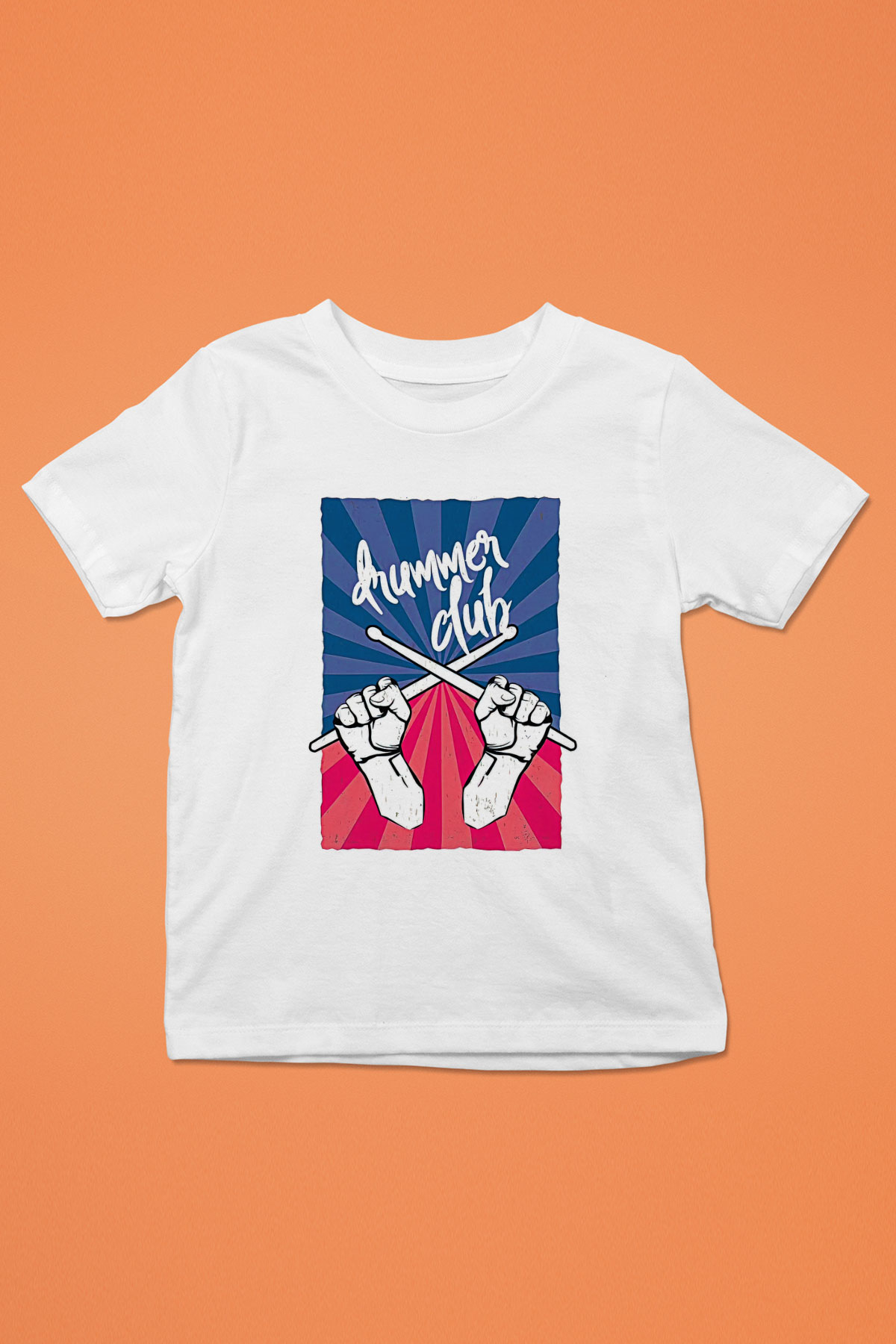 Bateri Baskılı Beyaz Unisex Beyaz Çocuk Tişört - Tshirt