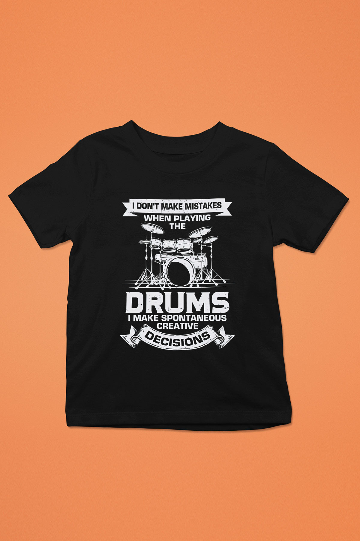 Bateri Baskılı Unisex Siyah Çocuk Tişört - Tshirt