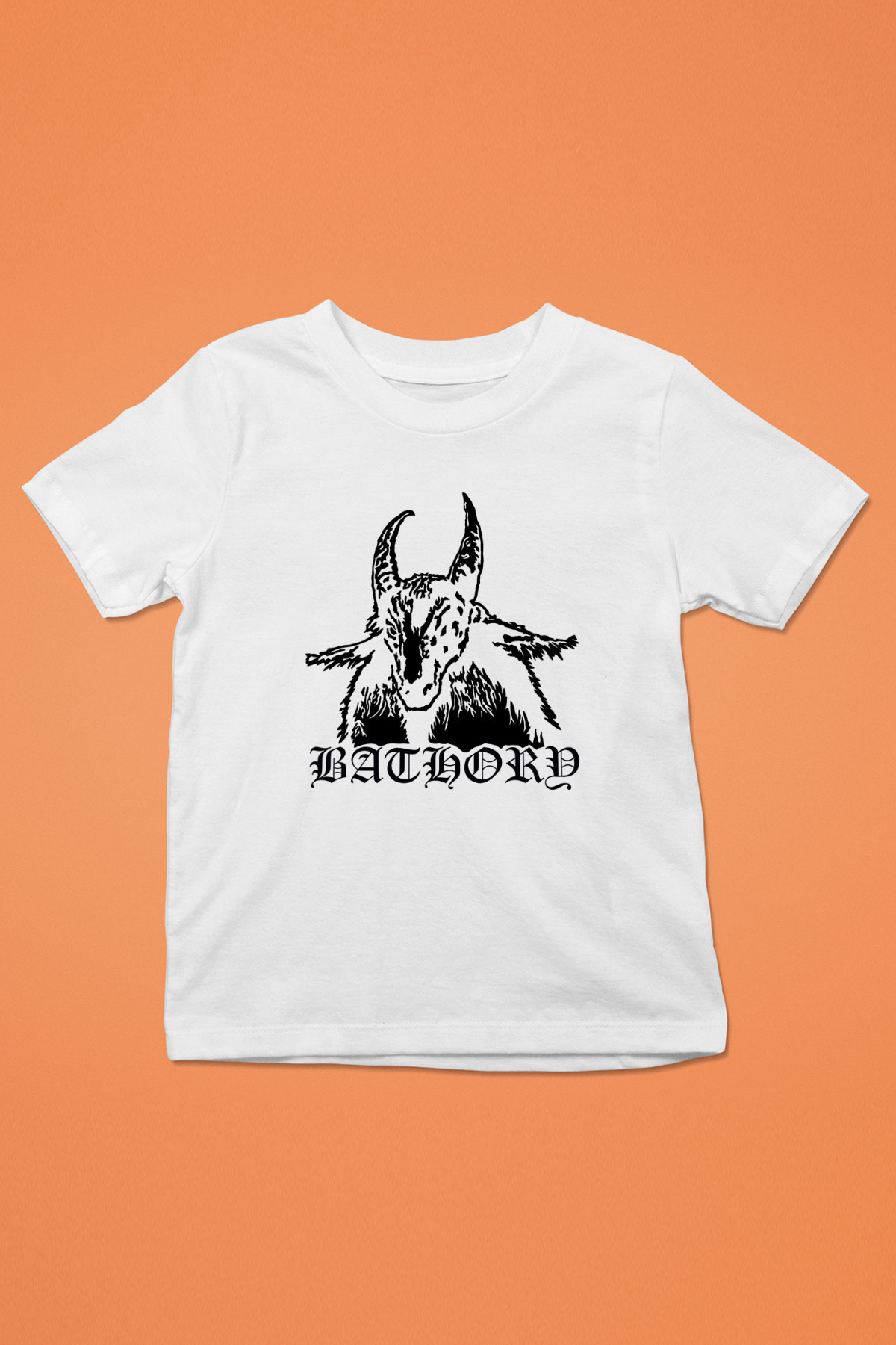 Bathory Beyaz Unisex Çocuk Tişört