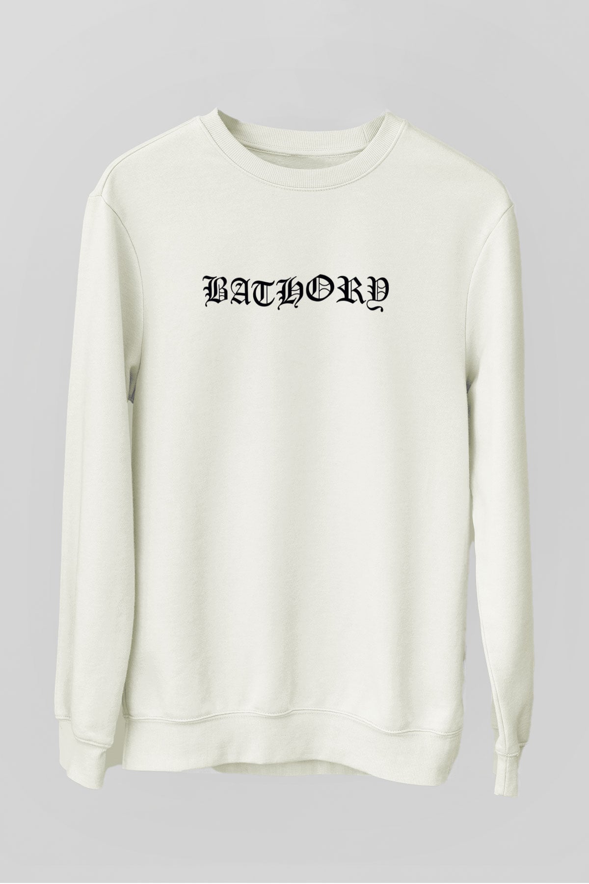 Bathory Beyaz Unisex Sweatshirt