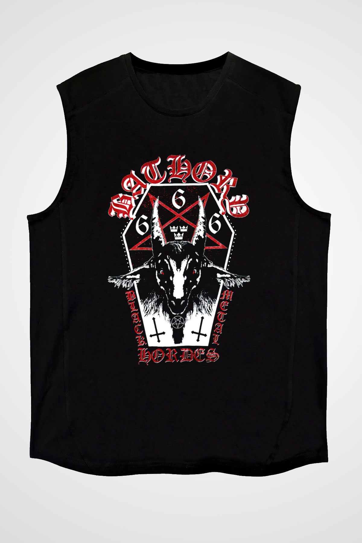 Bathory Siyah Unisex Kolsuz Tişört