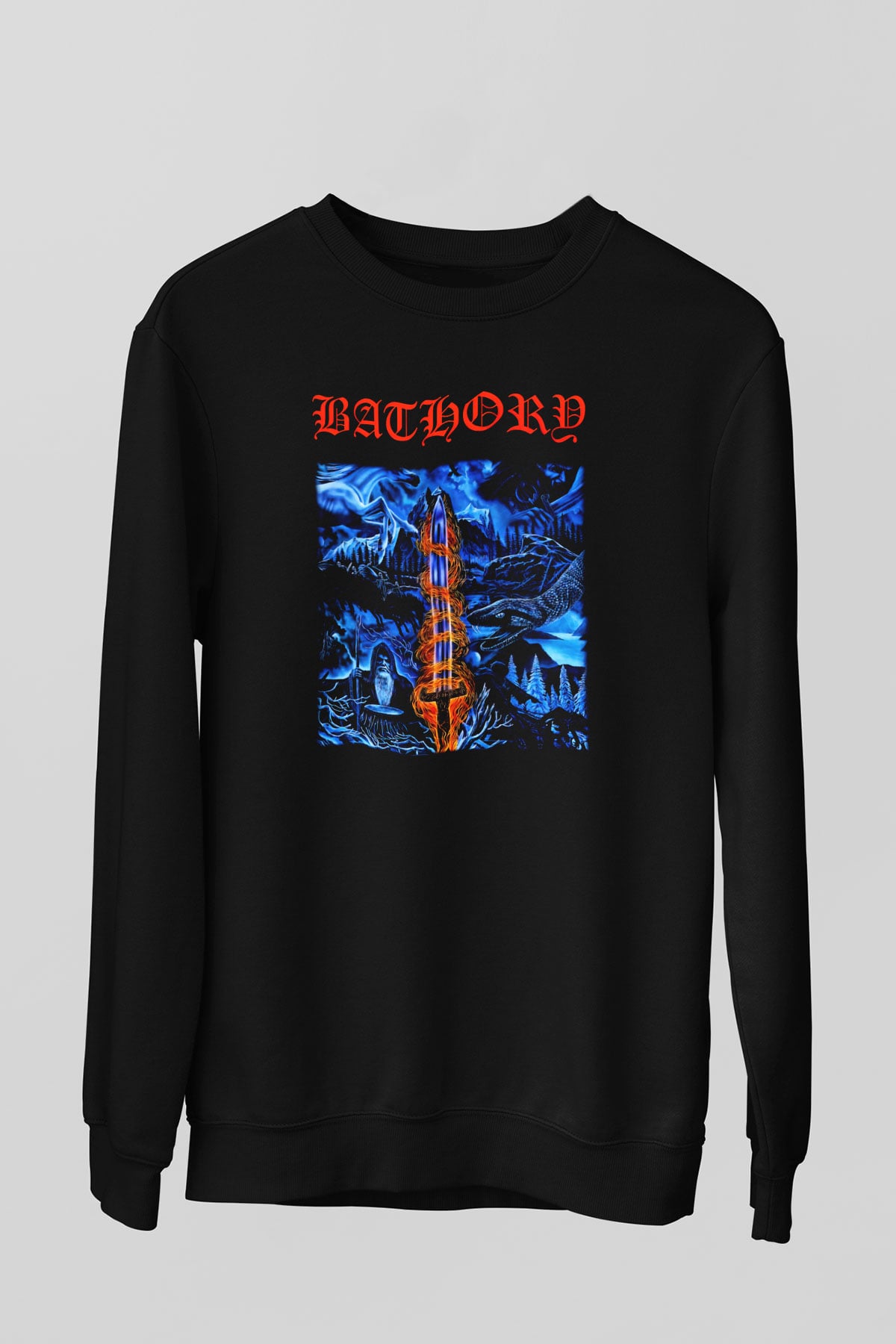 Bathory Siyah Unisex Sweatshirt