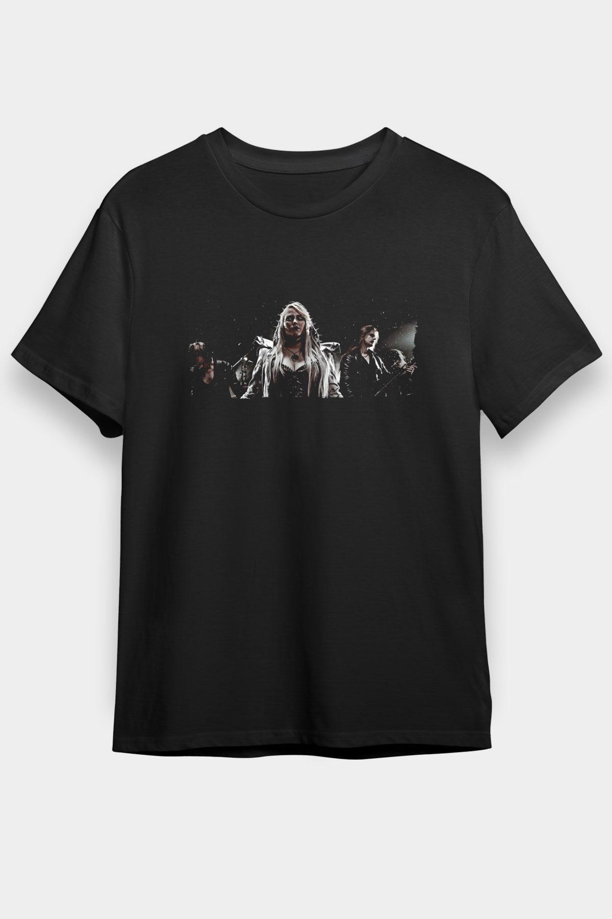 Battle Beast Baskılı Unisex Siyah Tişört - Tshirt