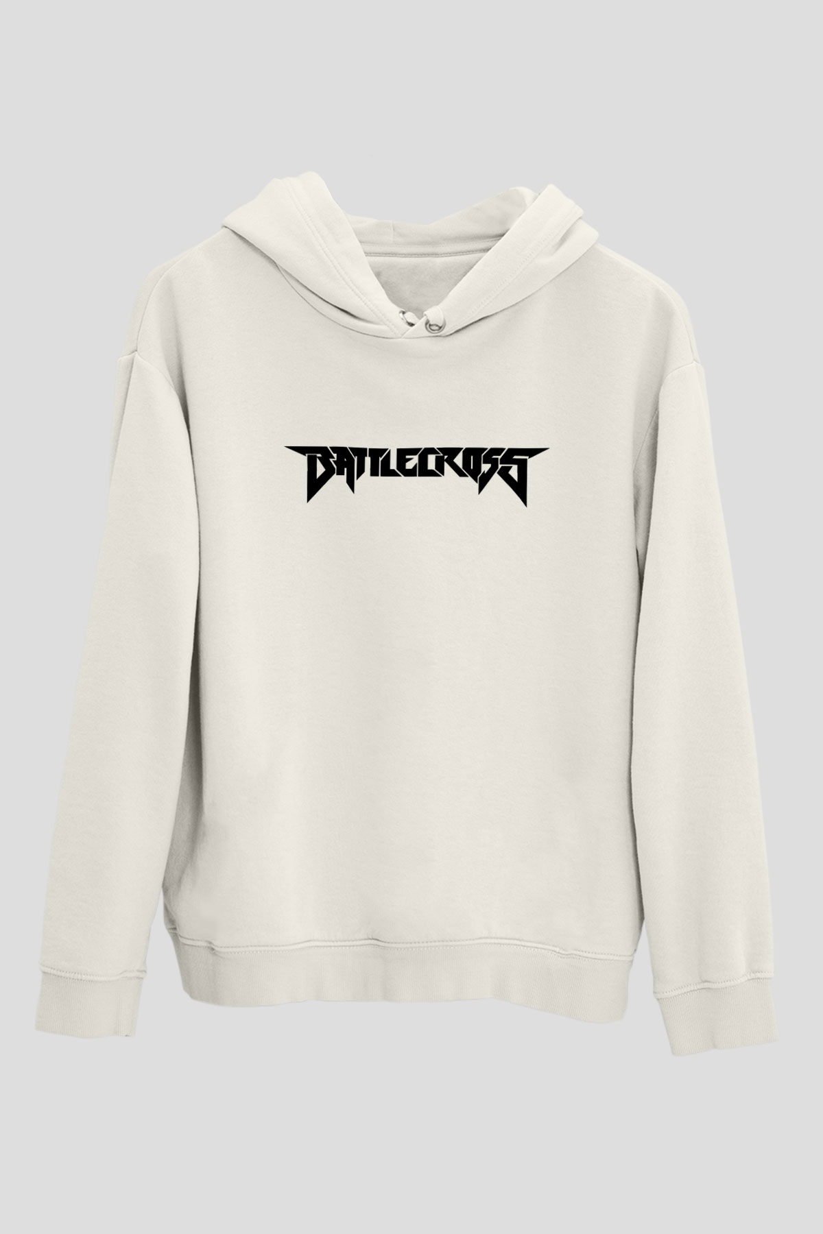 Battlecross Beyaz Unisex Kapüşonlu Sweatshirt