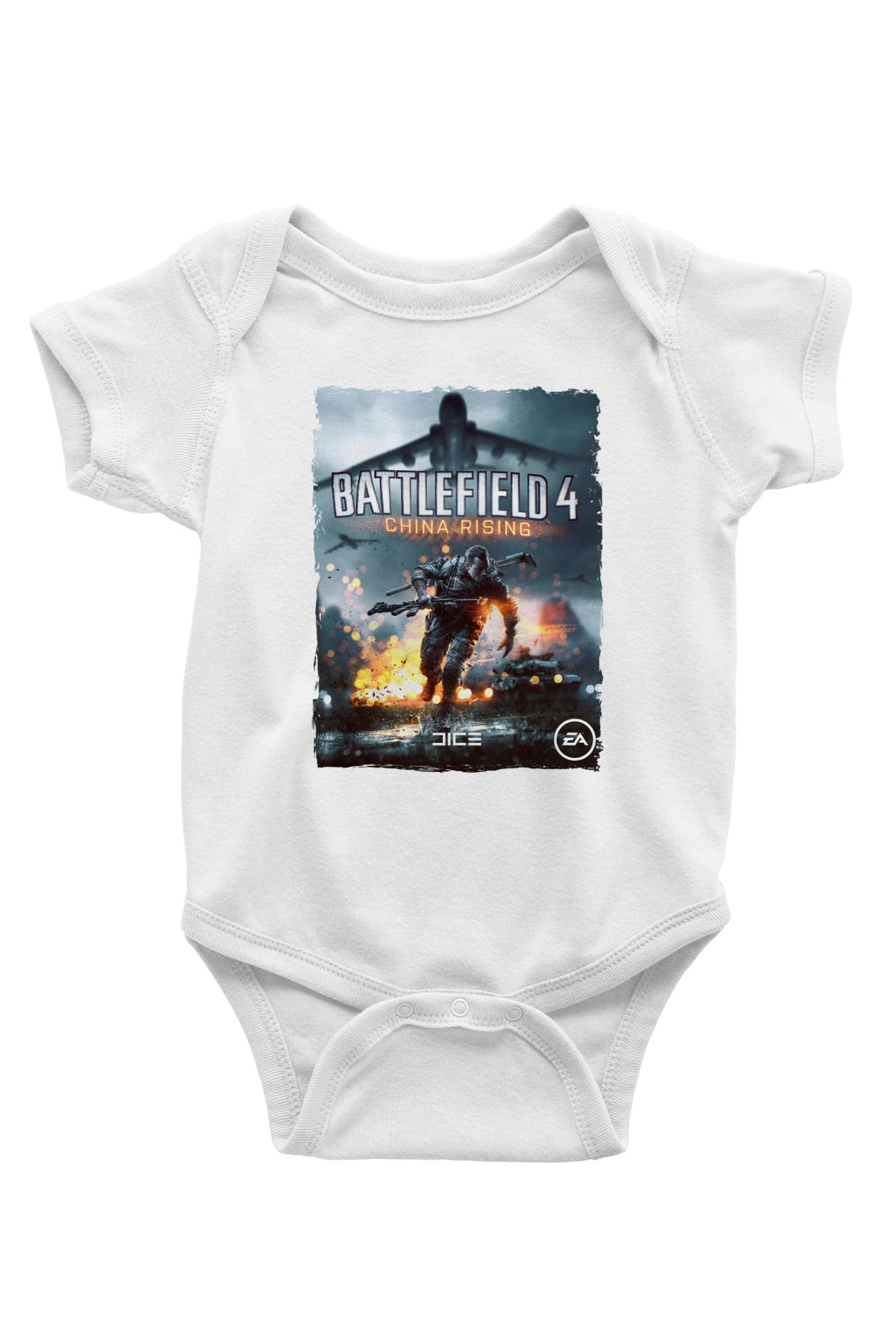 Battlefield Beyaz Bebek Body - Zıbın