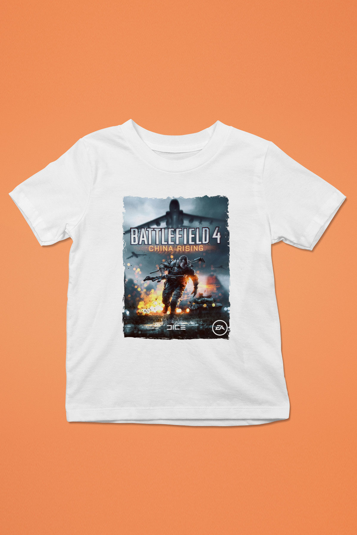 Battlefield Beyaz Unisex Çocuk Tişört