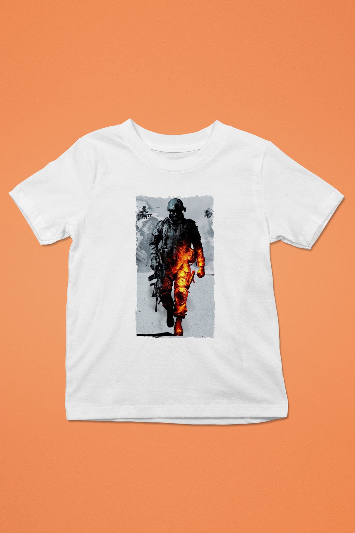 Battlefield Beyaz Unisex Çocuk Tişört