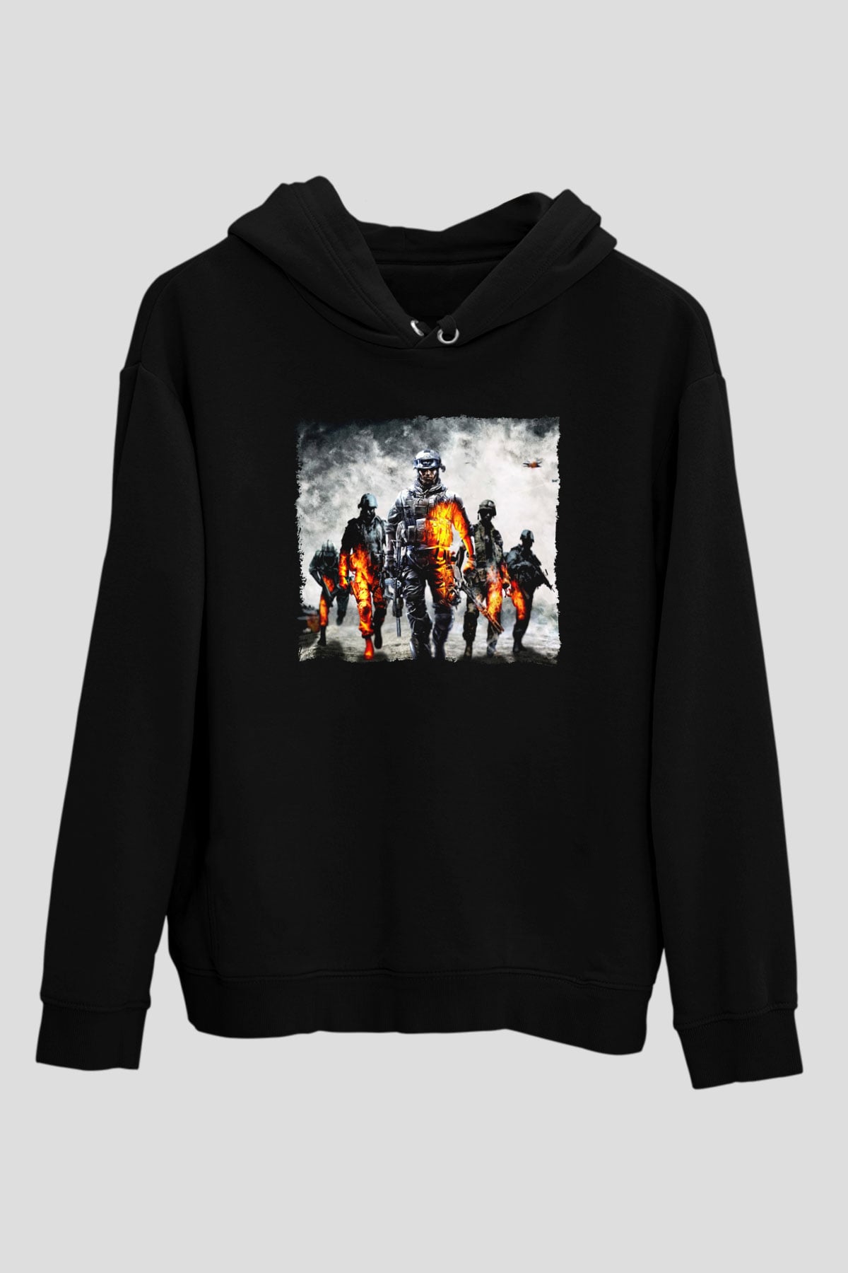 Battlefield Siyah Unisex Hoodie