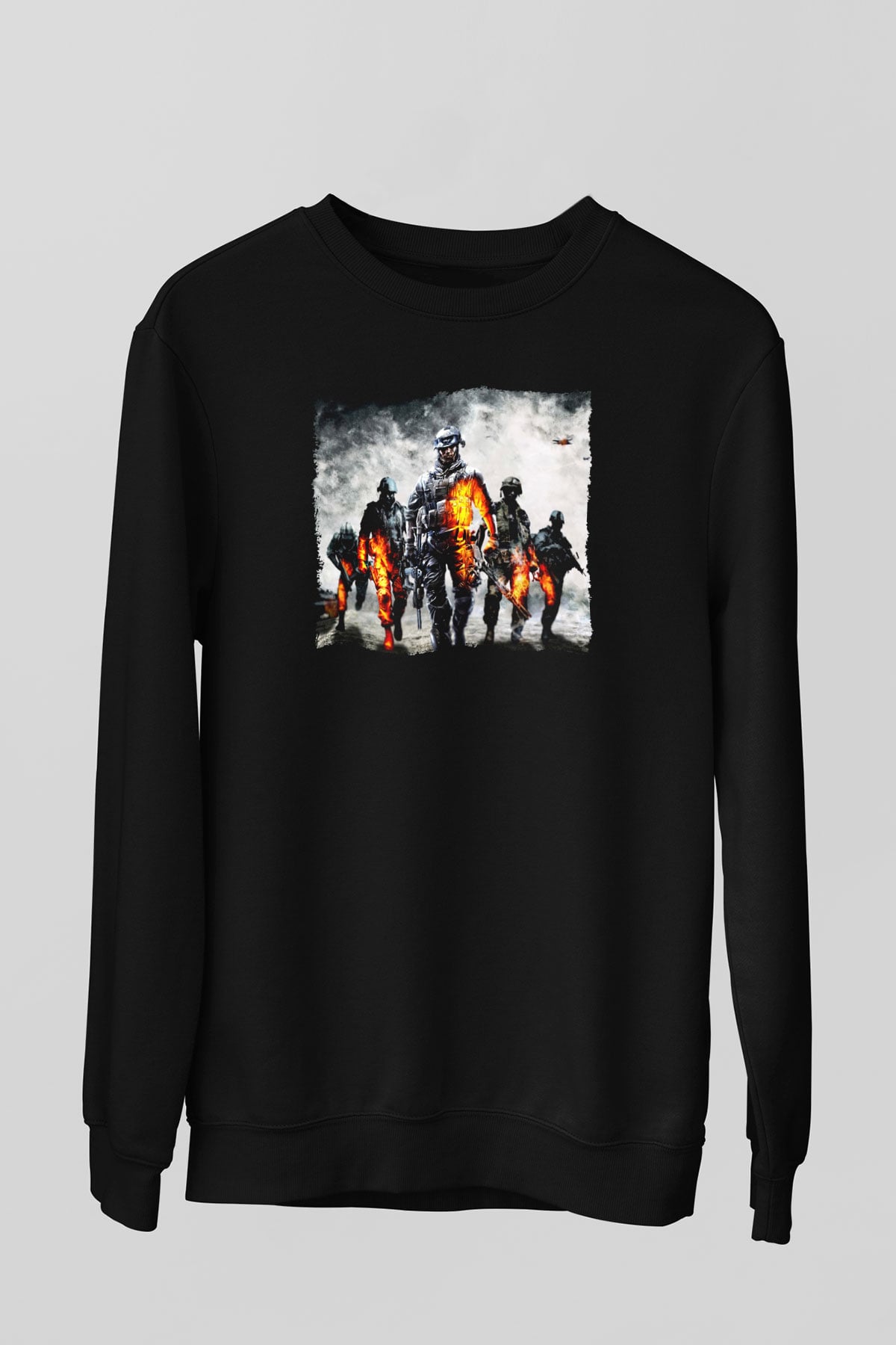 Battlefield Siyah Unisex Sweatshirt
