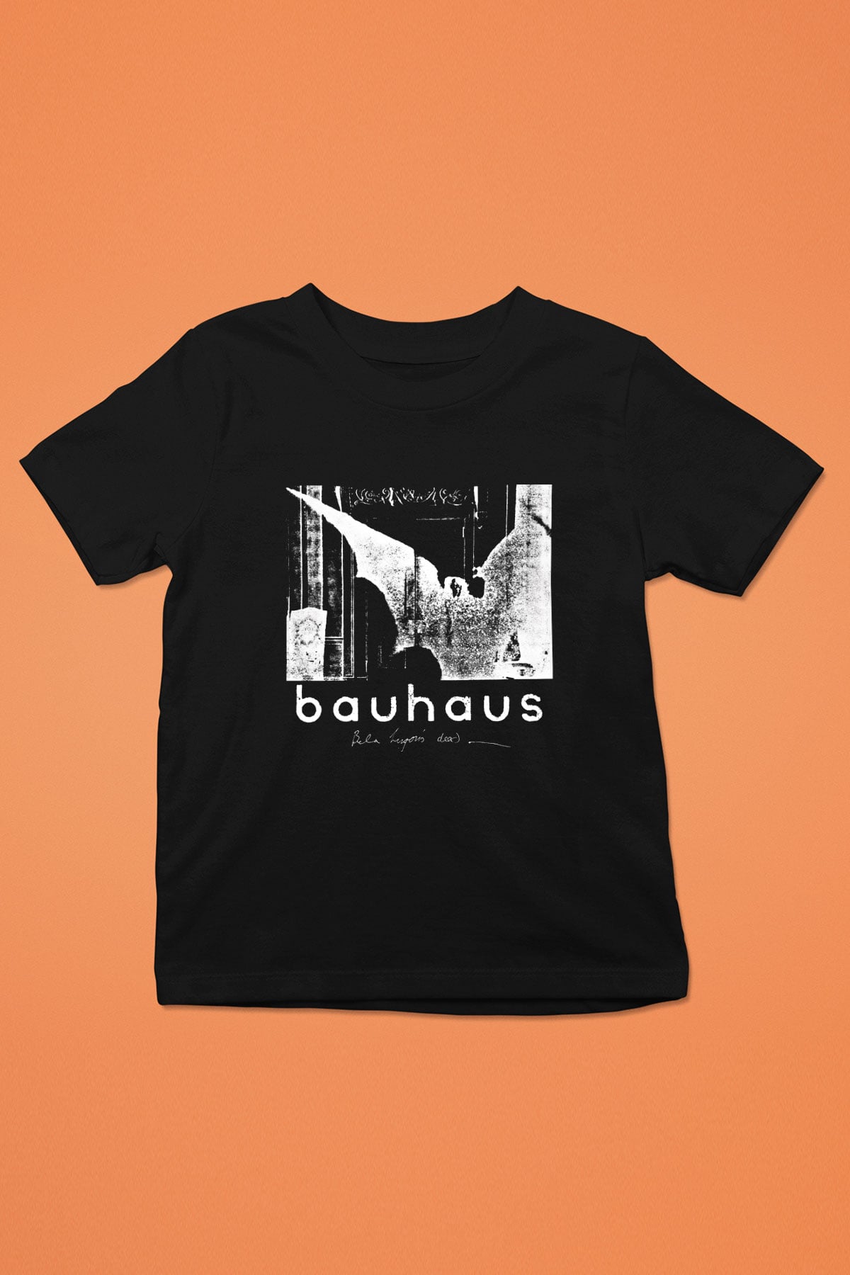 Bauhaus Baskılı Unisex Siyah Çocuk Tişört