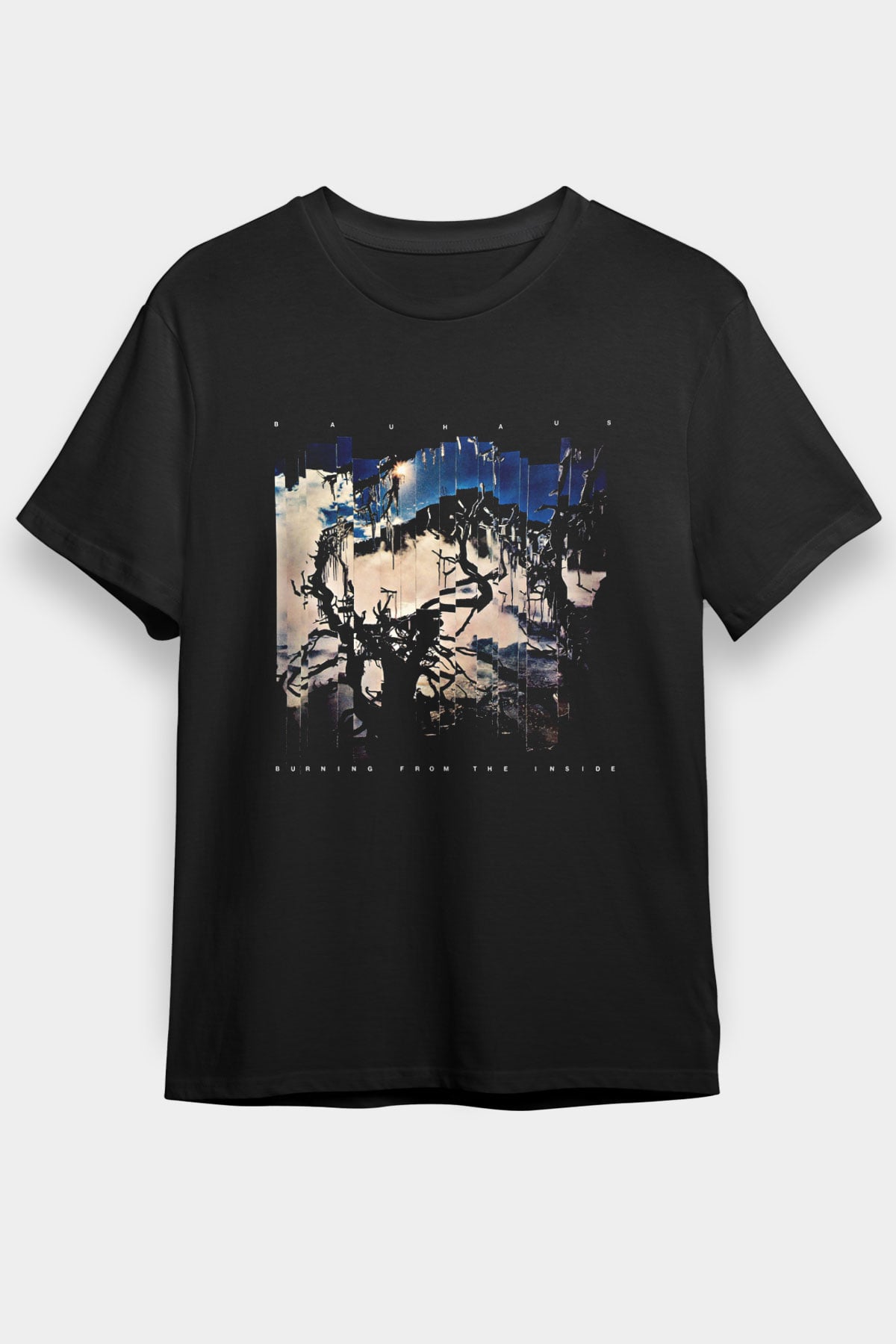 Bauhaus Baskılı Unisex Siyah Tişört