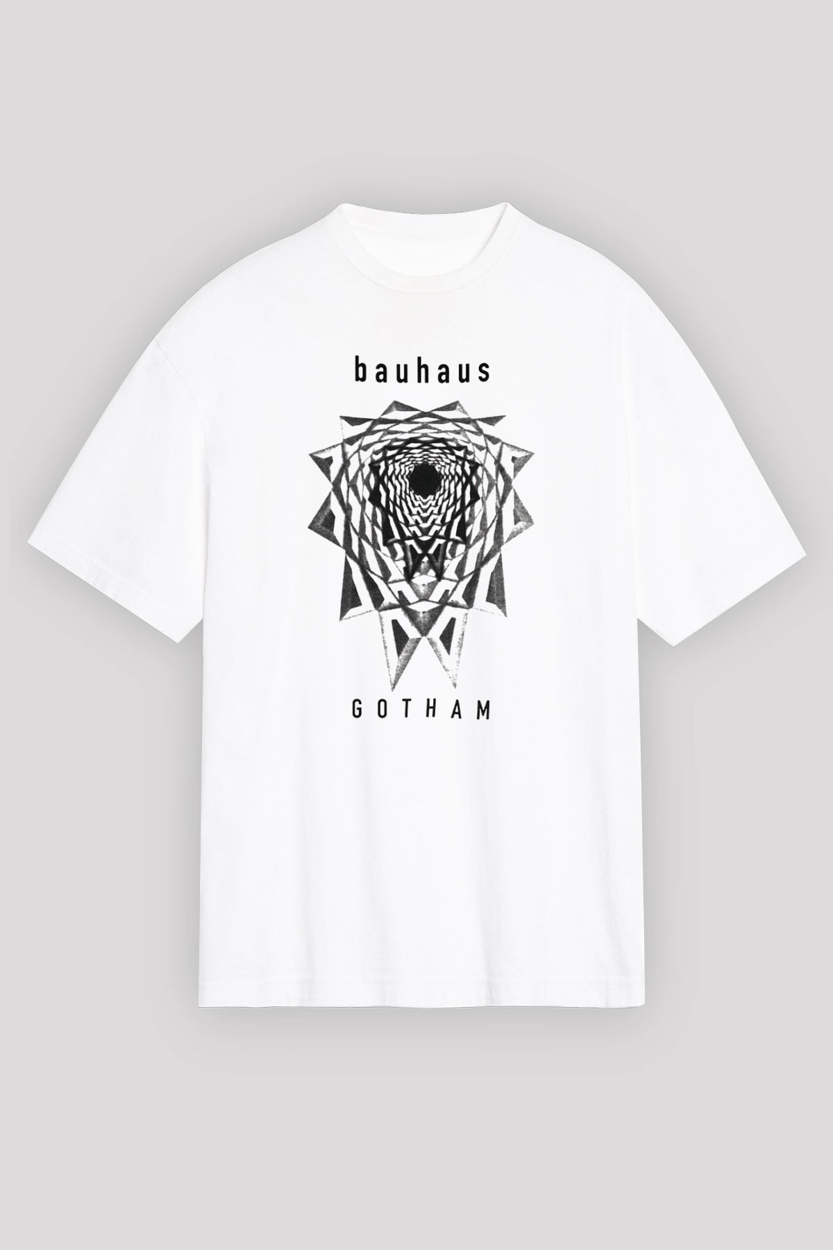 Bauhaus Beyaz Unisex Oversize Tişört T-Shirt
