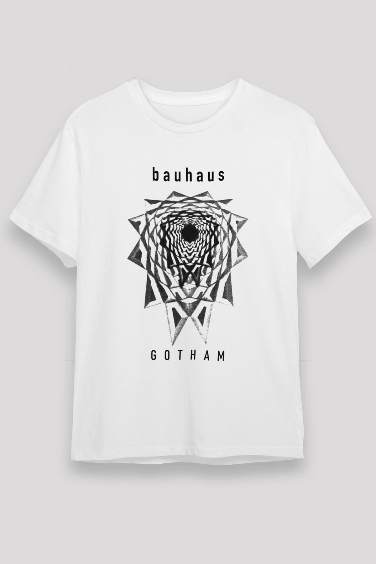 Bauhaus Beyaz Unisex Tişört T-Shirt - TişörtFabrikası
