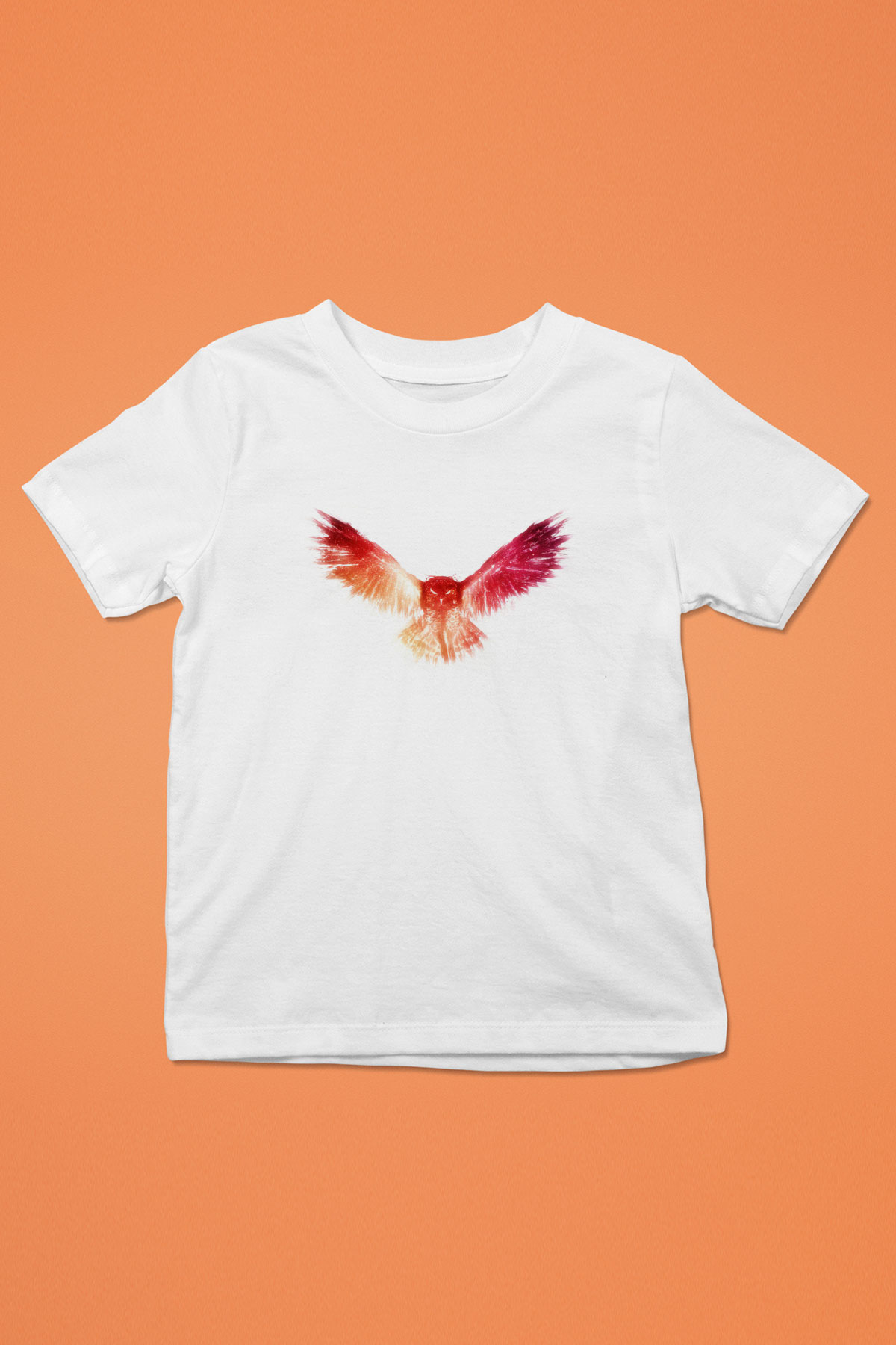 Baykuş Beyaz Unisex Çocuk Tişört