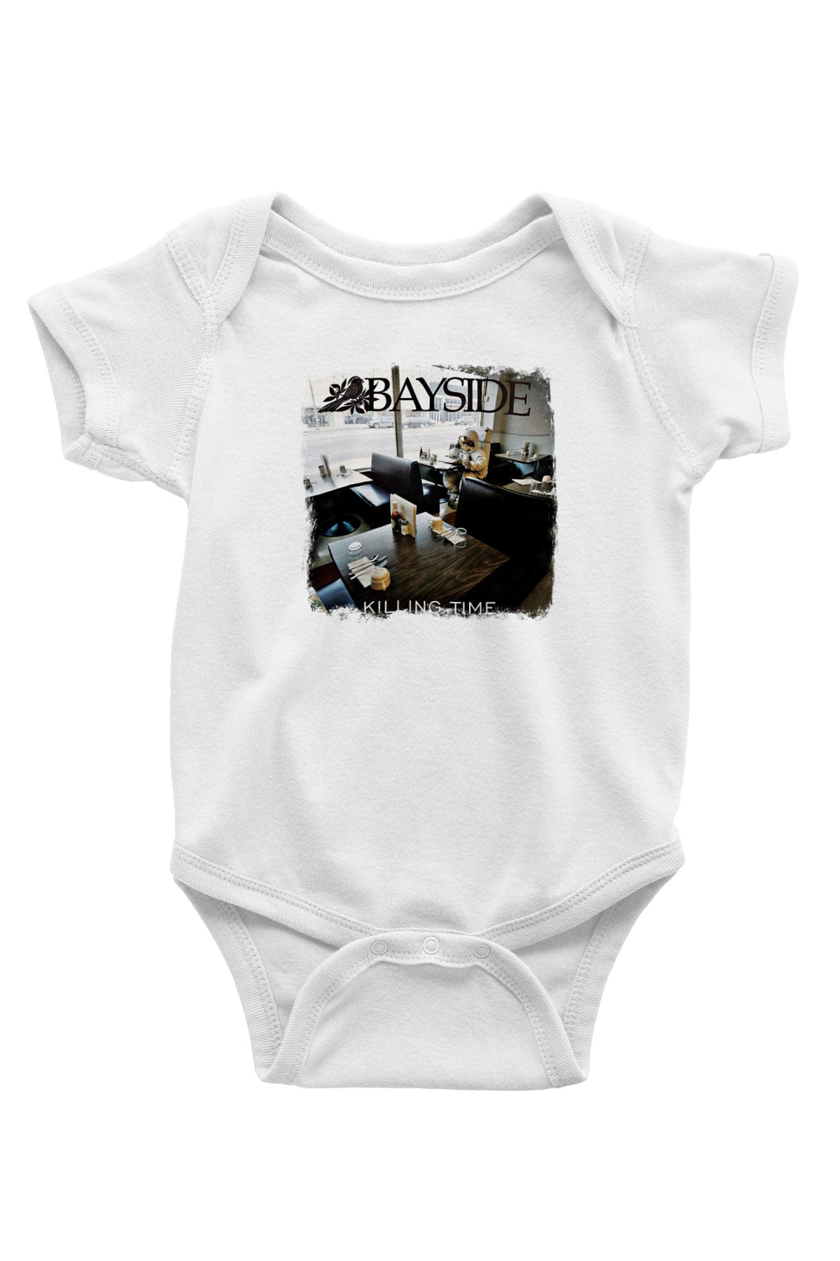 Bayside Baskılı Unisex Beyaz Bebek Body - Zıbın