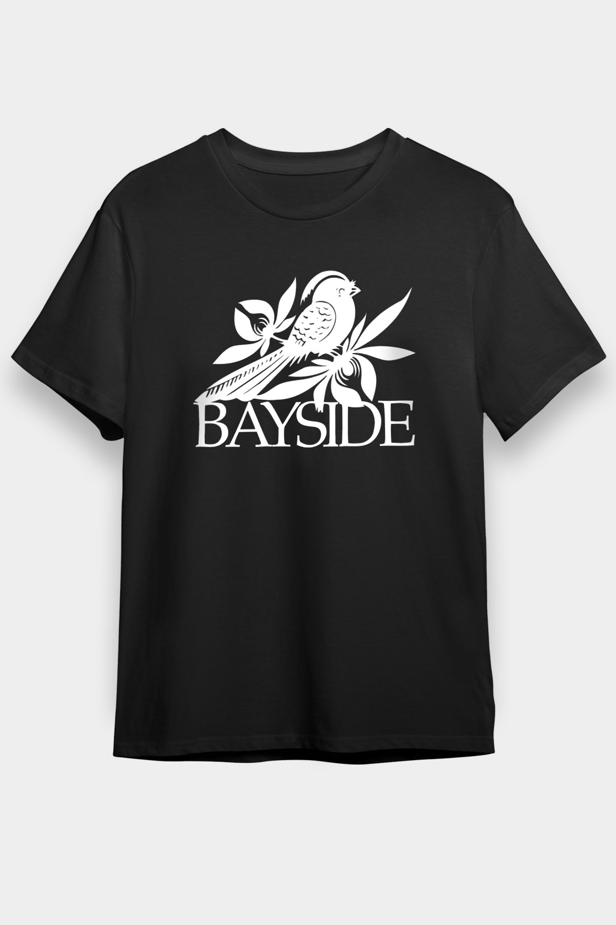 Bayside Siyah Unisex Tişört T-Shirt - TişörtFabrikası