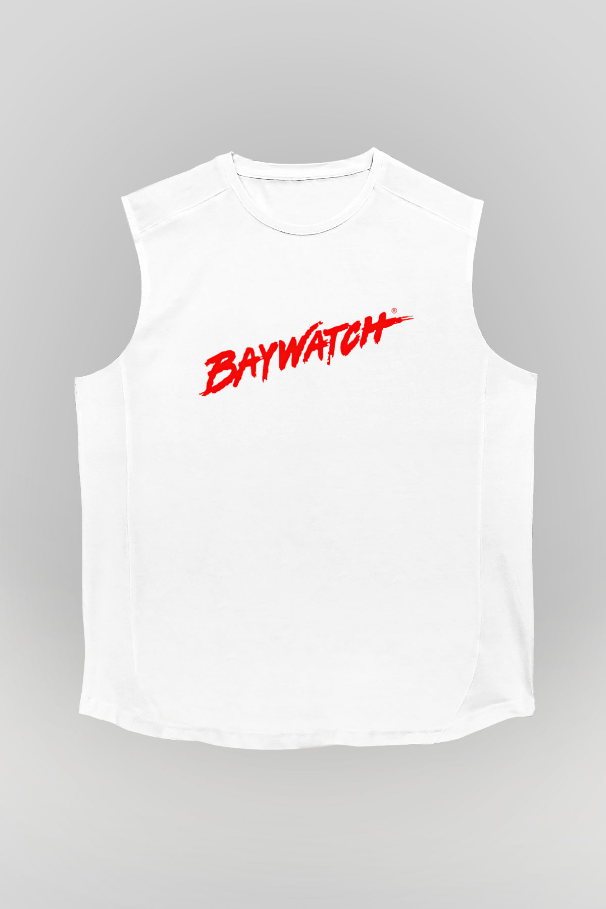 Baywatch Beyaz Unisex Kolsuz Tişört