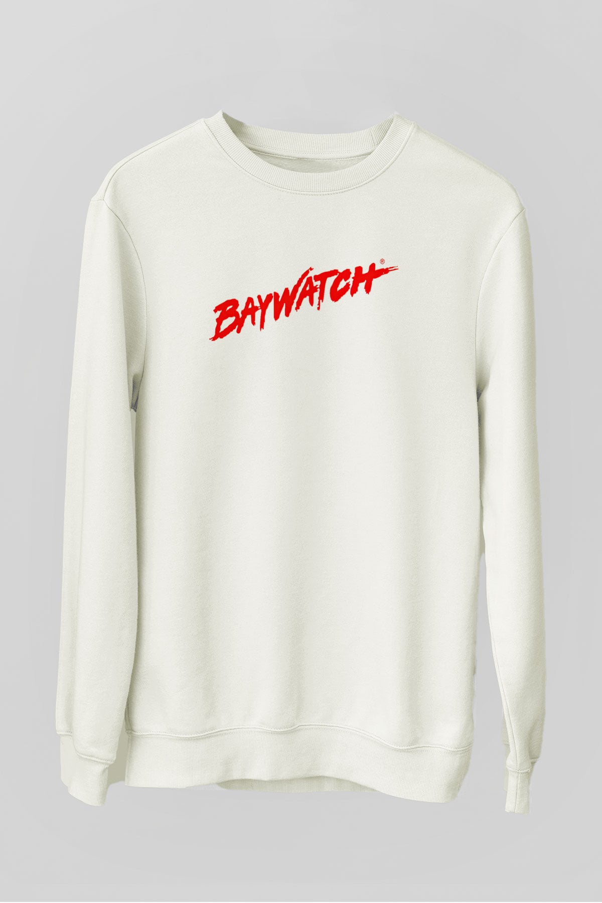 Baywatch Beyaz Unisex Sweatshirt