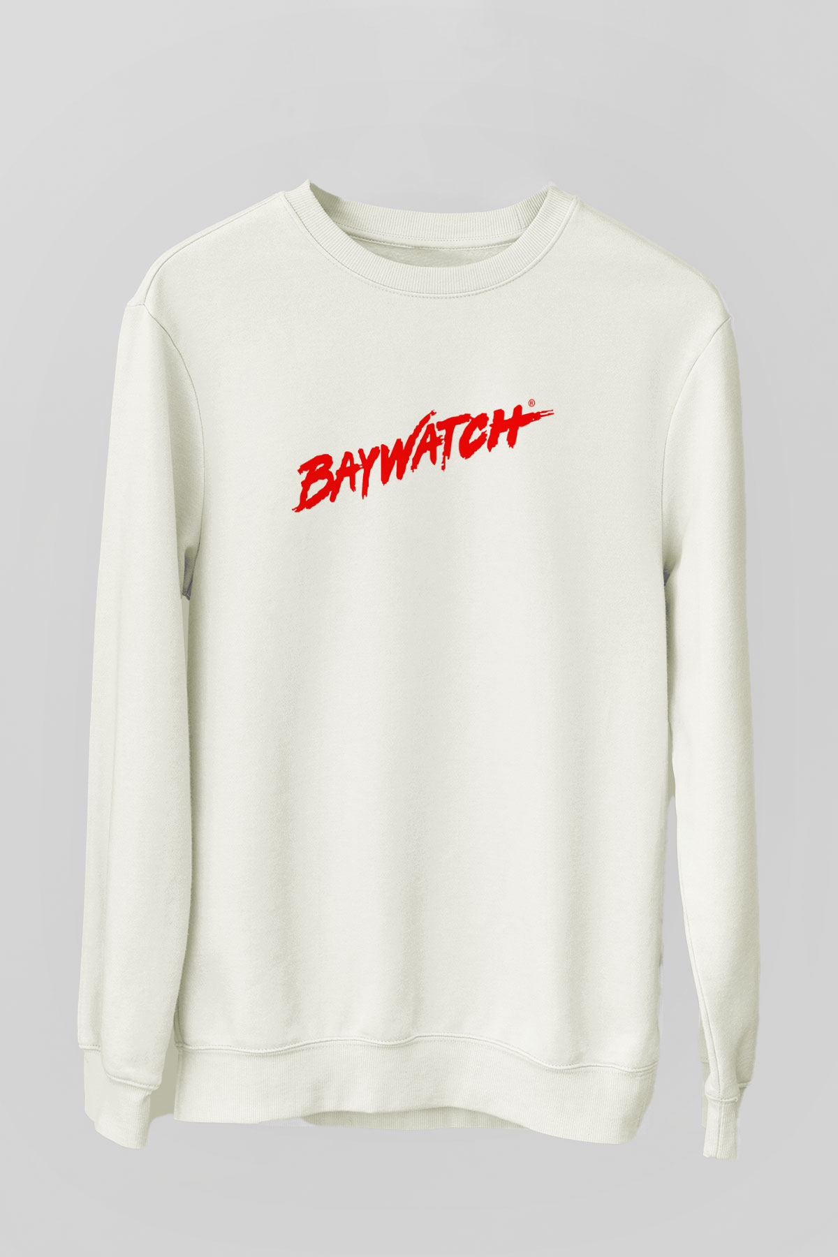 Baywatch Beyaz Unisex Sweatshirt