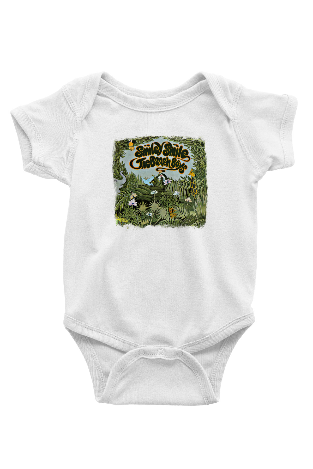 Beach Boys Baskılı Unisex Beyaz Bebek Body - Zıbın