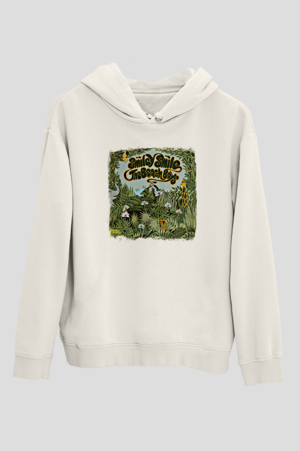 Beach Boys Baskılı Unisex Beyaz Hoodie