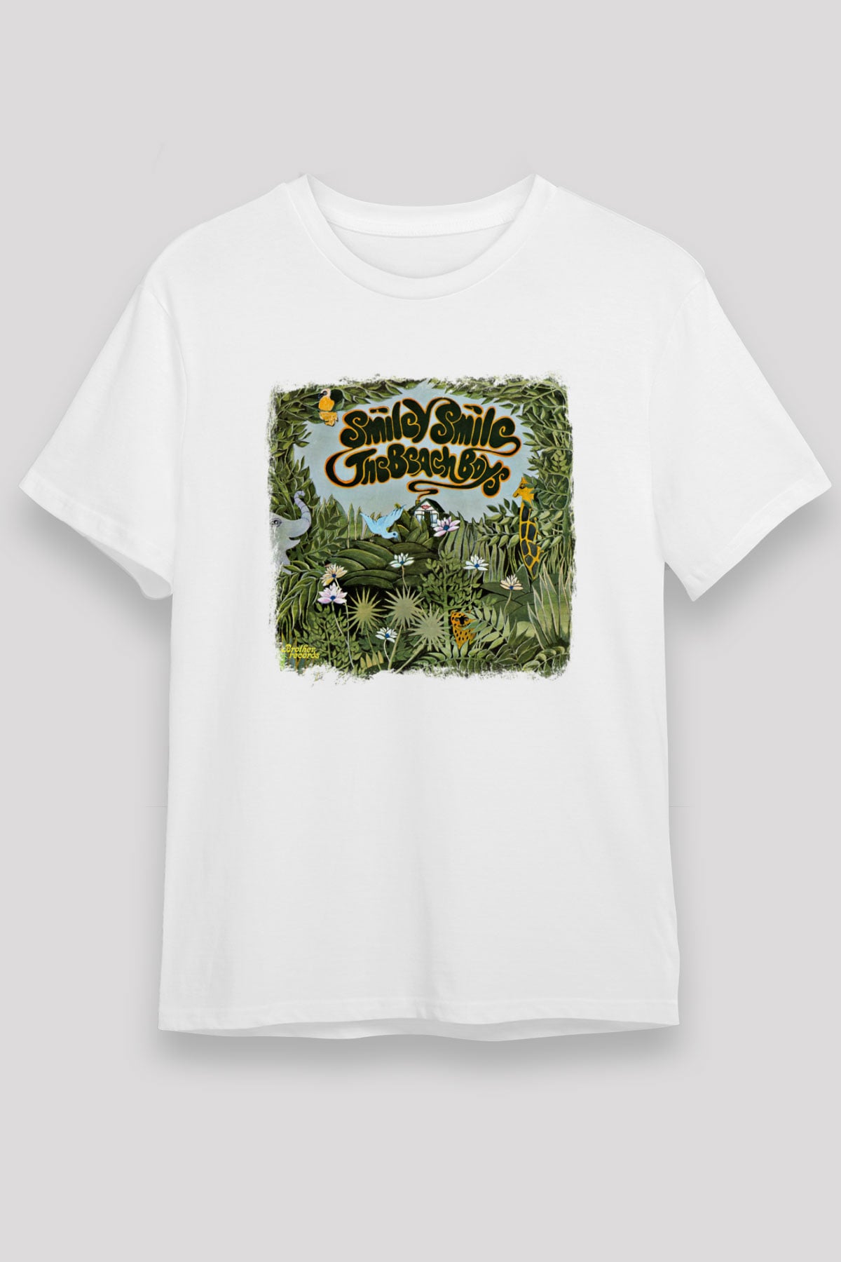 Beach Boys Baskılı Unisex Beyaz Tişört