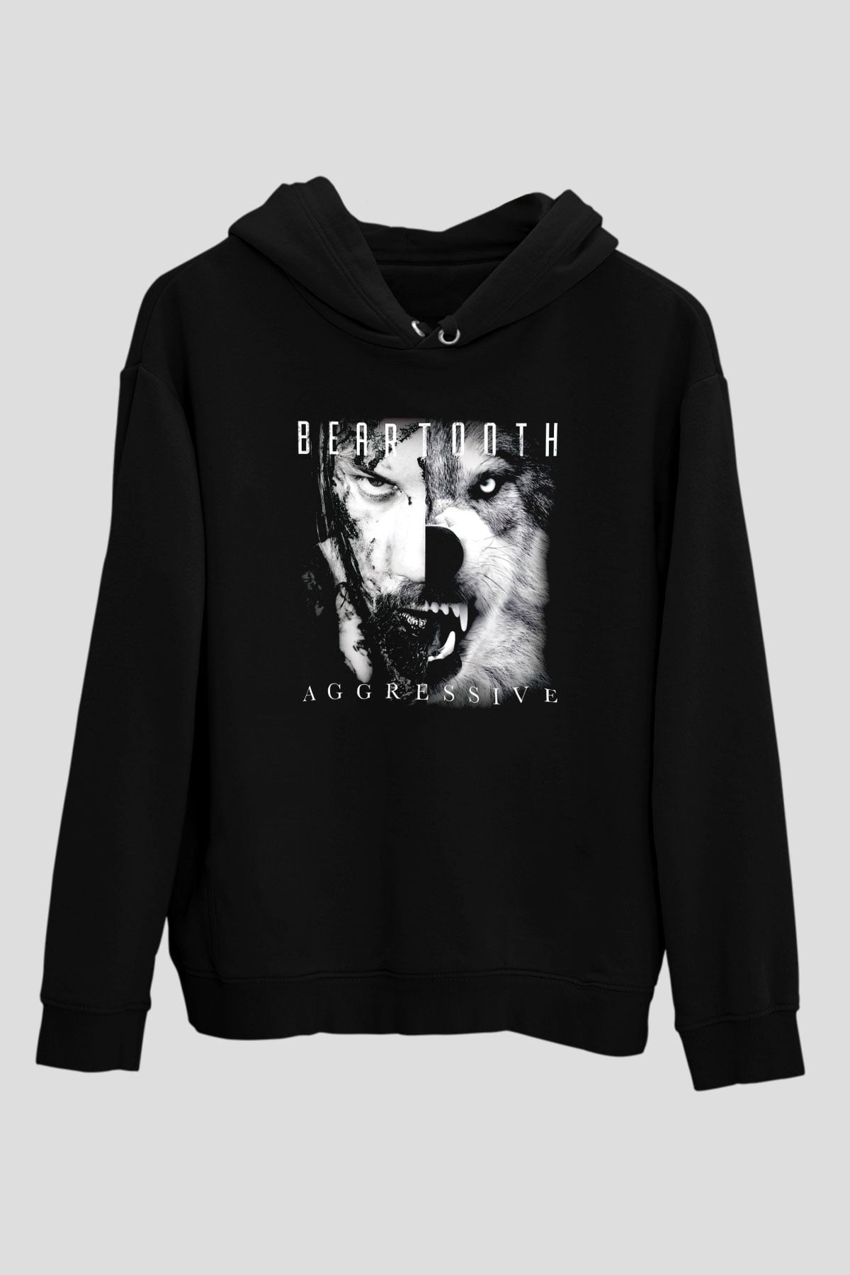 Beartooth Siyah Unisex Kapüşonlu Sweatshirt