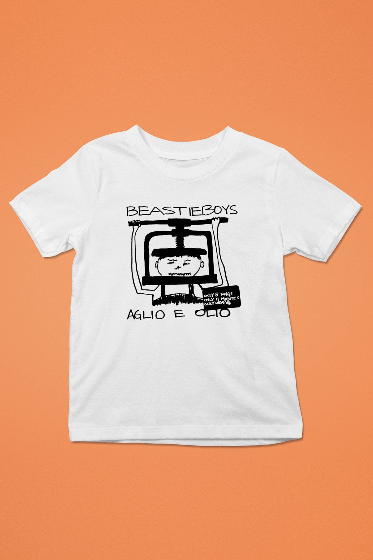 Beastie Boys Baskılı Beyaz Unisex Çocuk Tişört