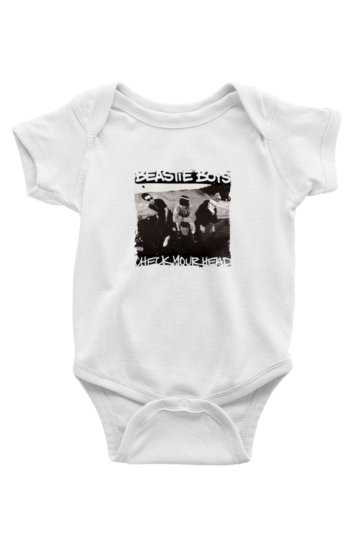 Beastie Boys Baskılı Unisex Beyaz Bebek Body - Zıbın